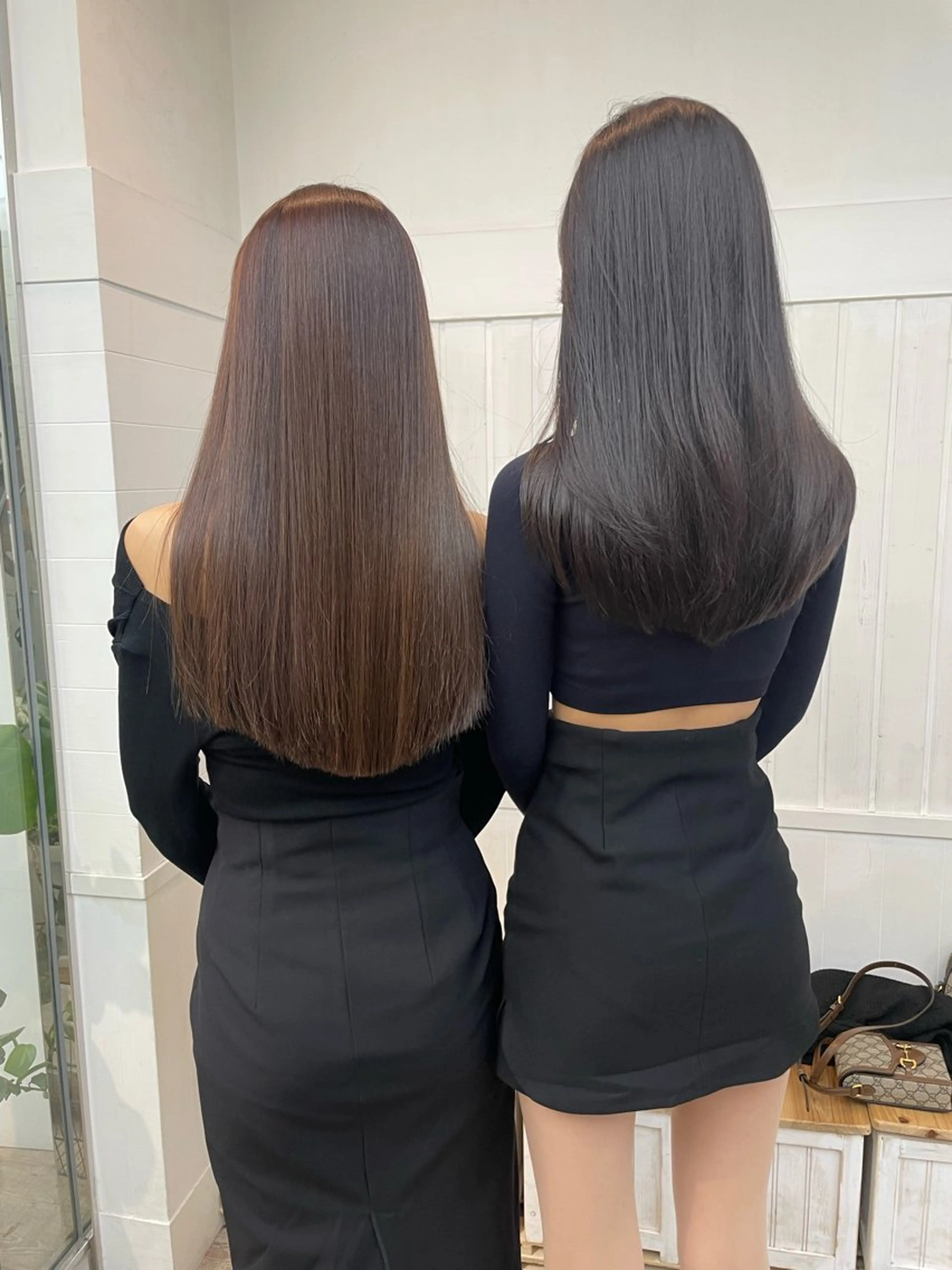 セミロング カラー 髪質改善 カット 縮毛矯正 トリートメント HIKARU副店長/ ✨️髪質改善のヘアスタイル