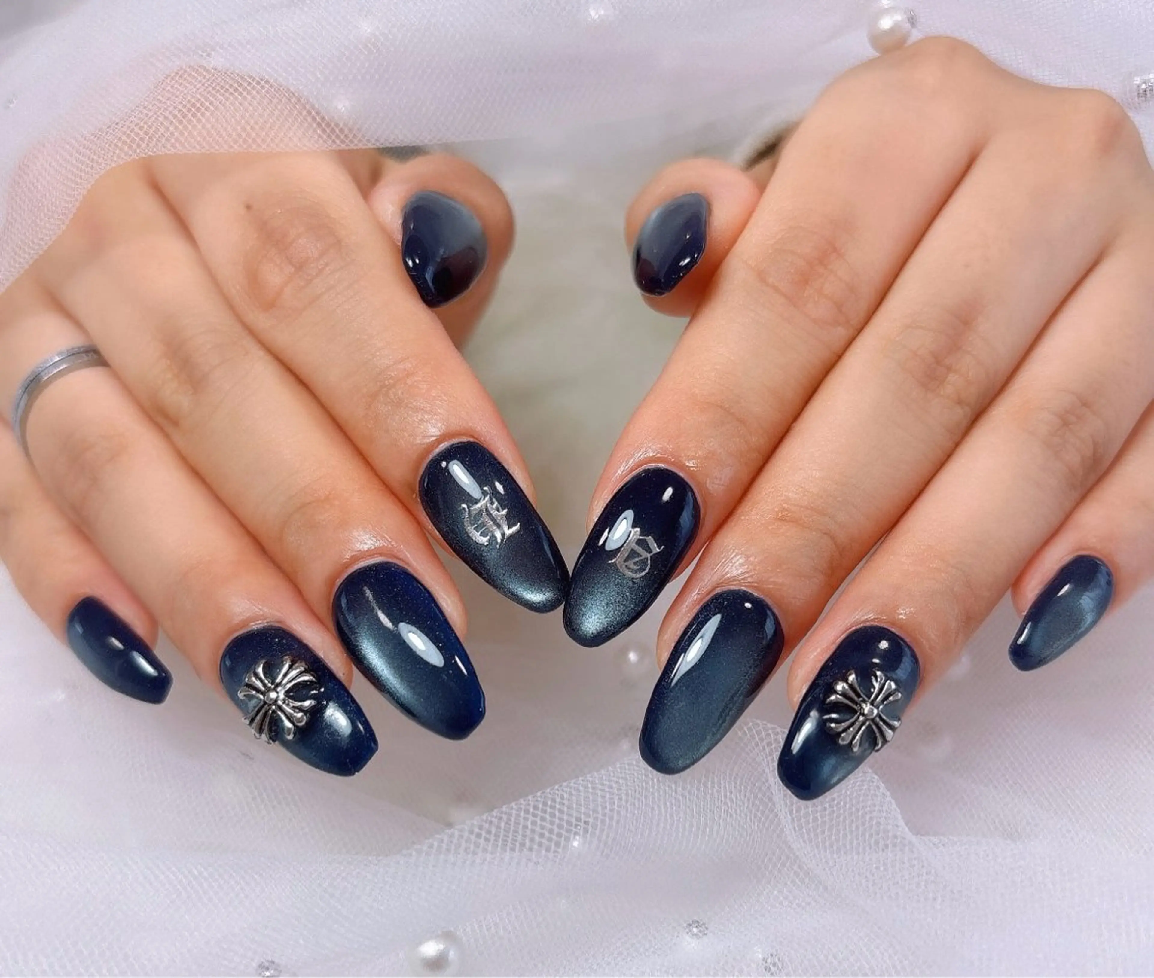 セミロング ハンドネイル Rinosh Haruのネイルデザイン