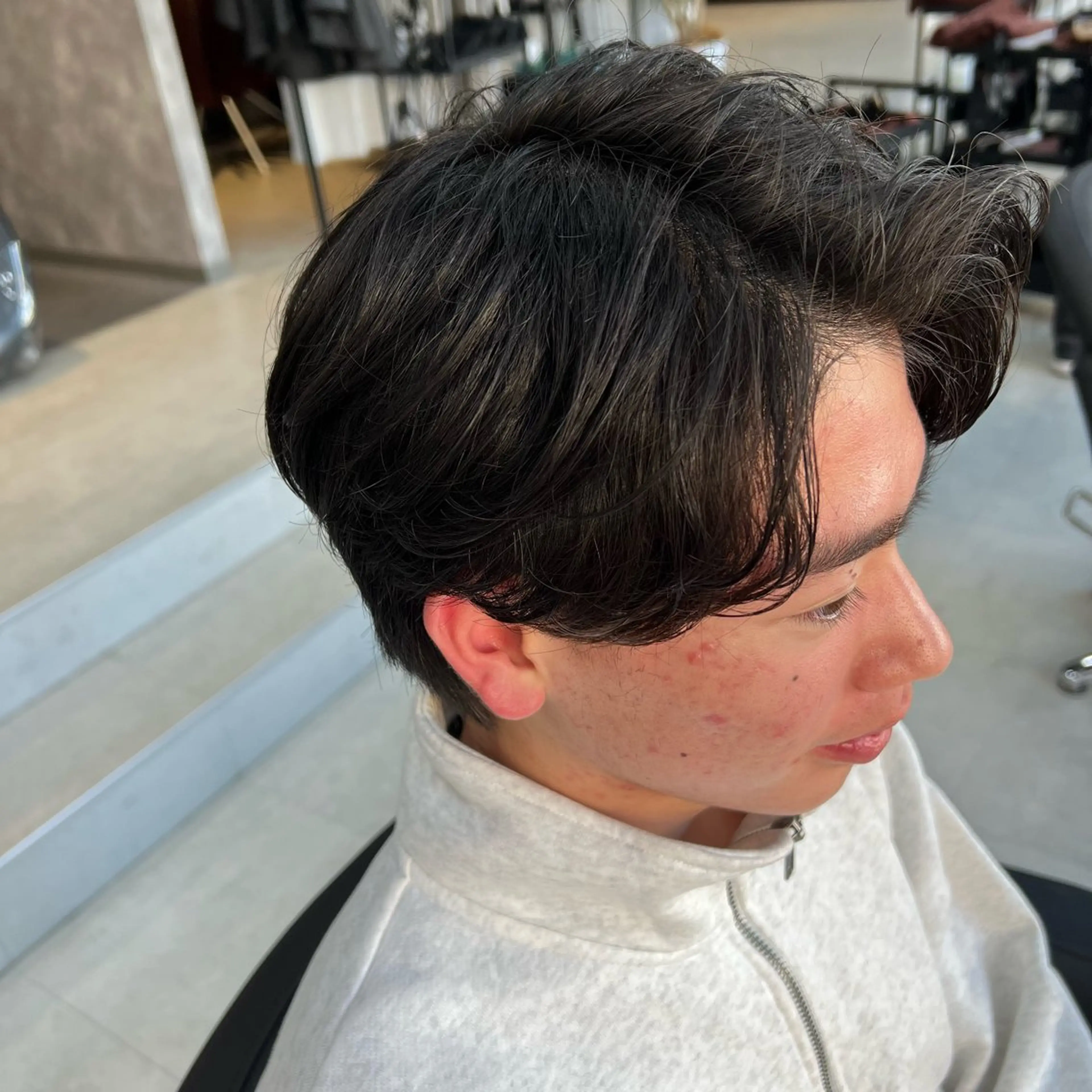 メンズカット＋ケアパーマの写真