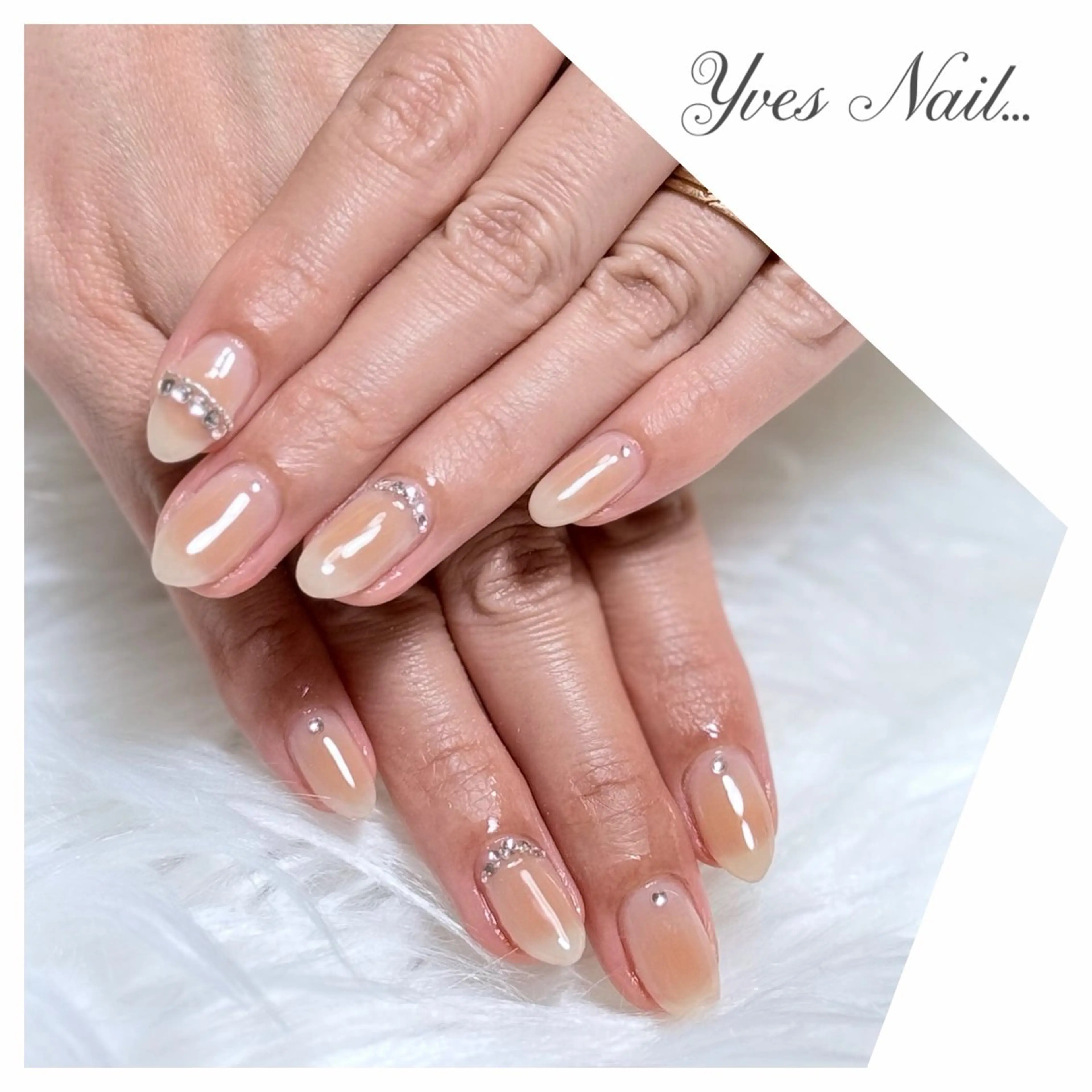 ネイル チークネイル オフィスネイル シンプルネイル ハンドネイル kanno yのネイルデザイン