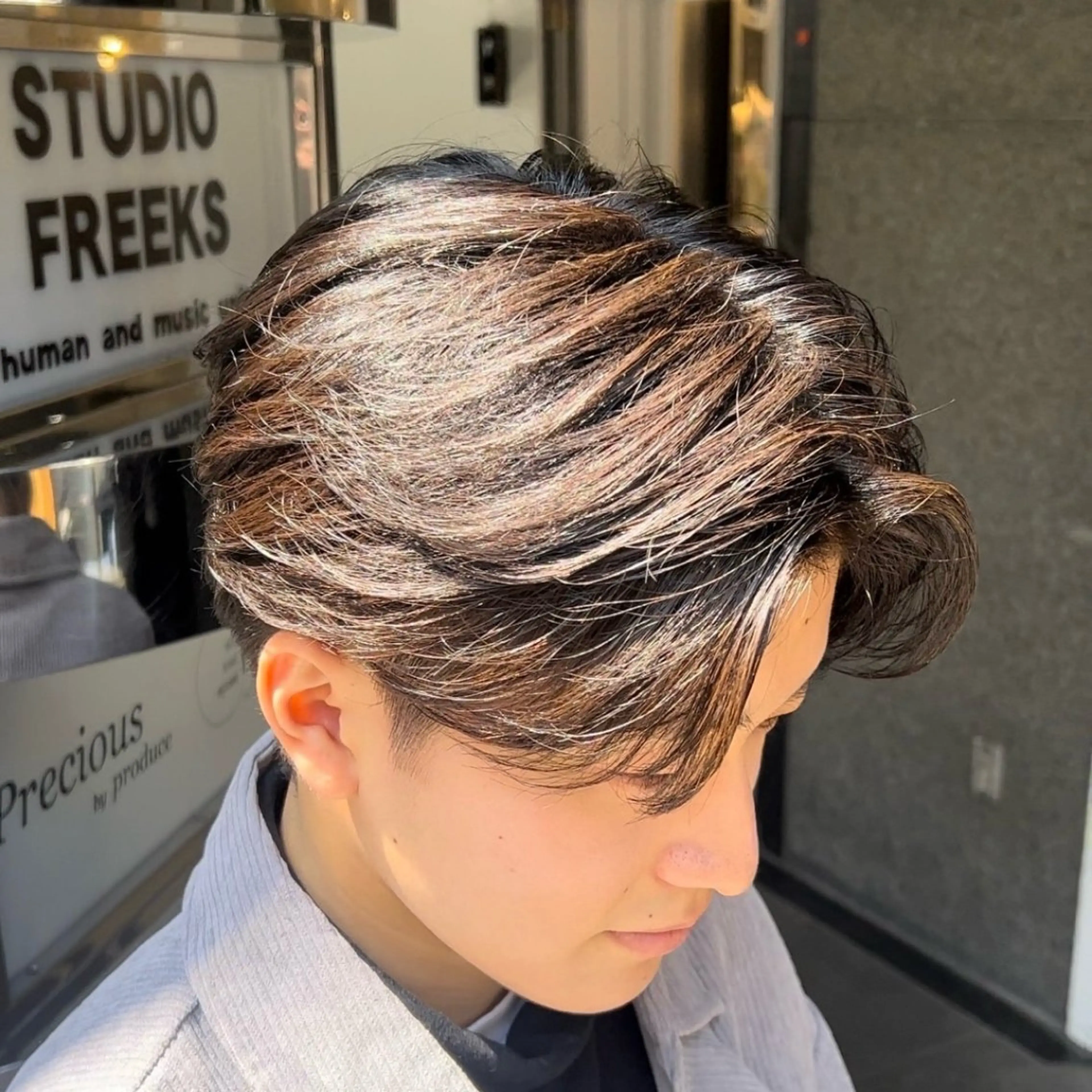 ショート パーマ メンズ シャドウパーマ/縦落 ちパーマ 大久保拓実のヘアスタイル