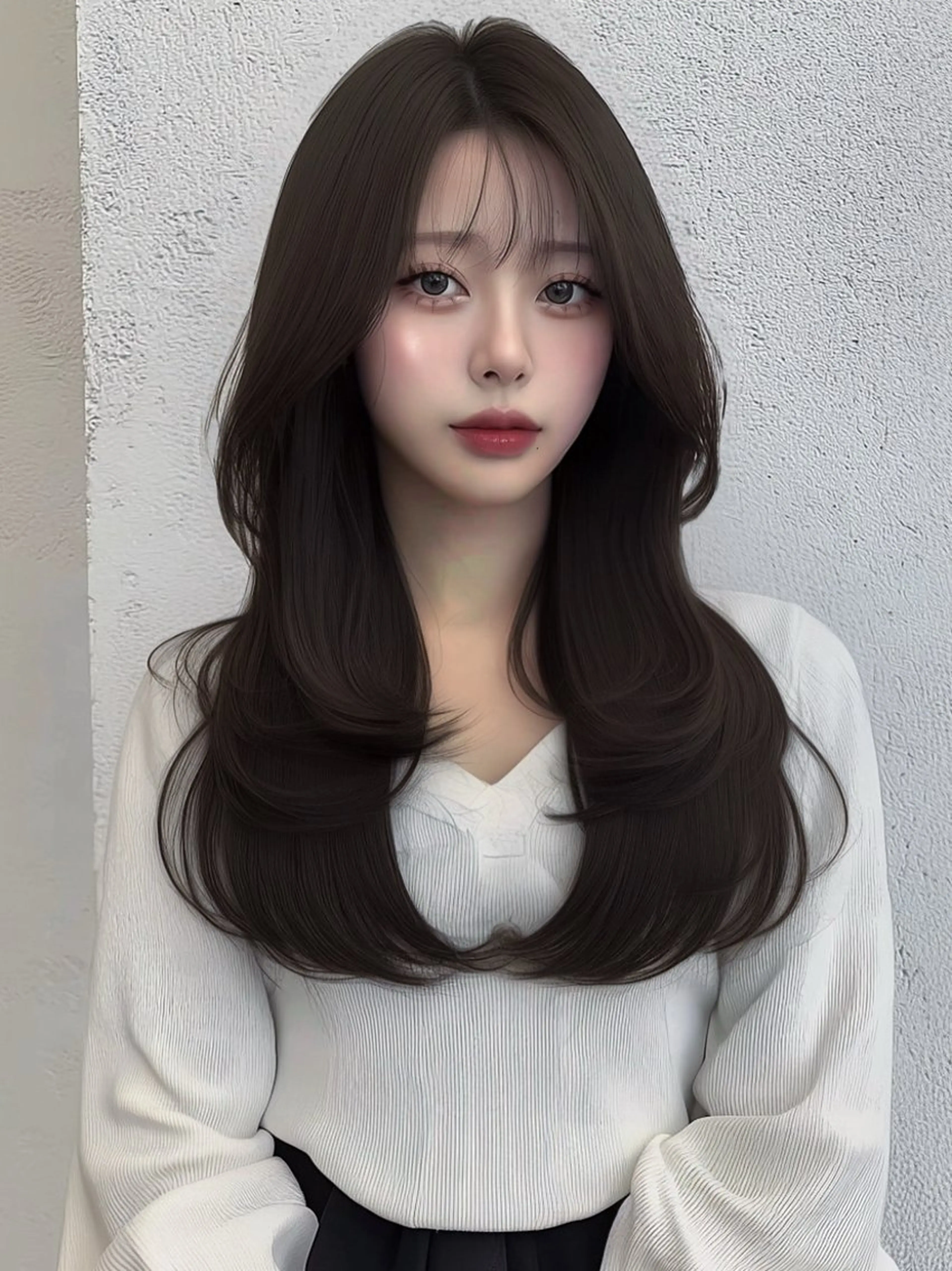 ロング 似合わせカット カット ヘアカラー トリートメント 渋谷韓国レイヤー /SAYAKA🩶ᩚのヘアスタイル