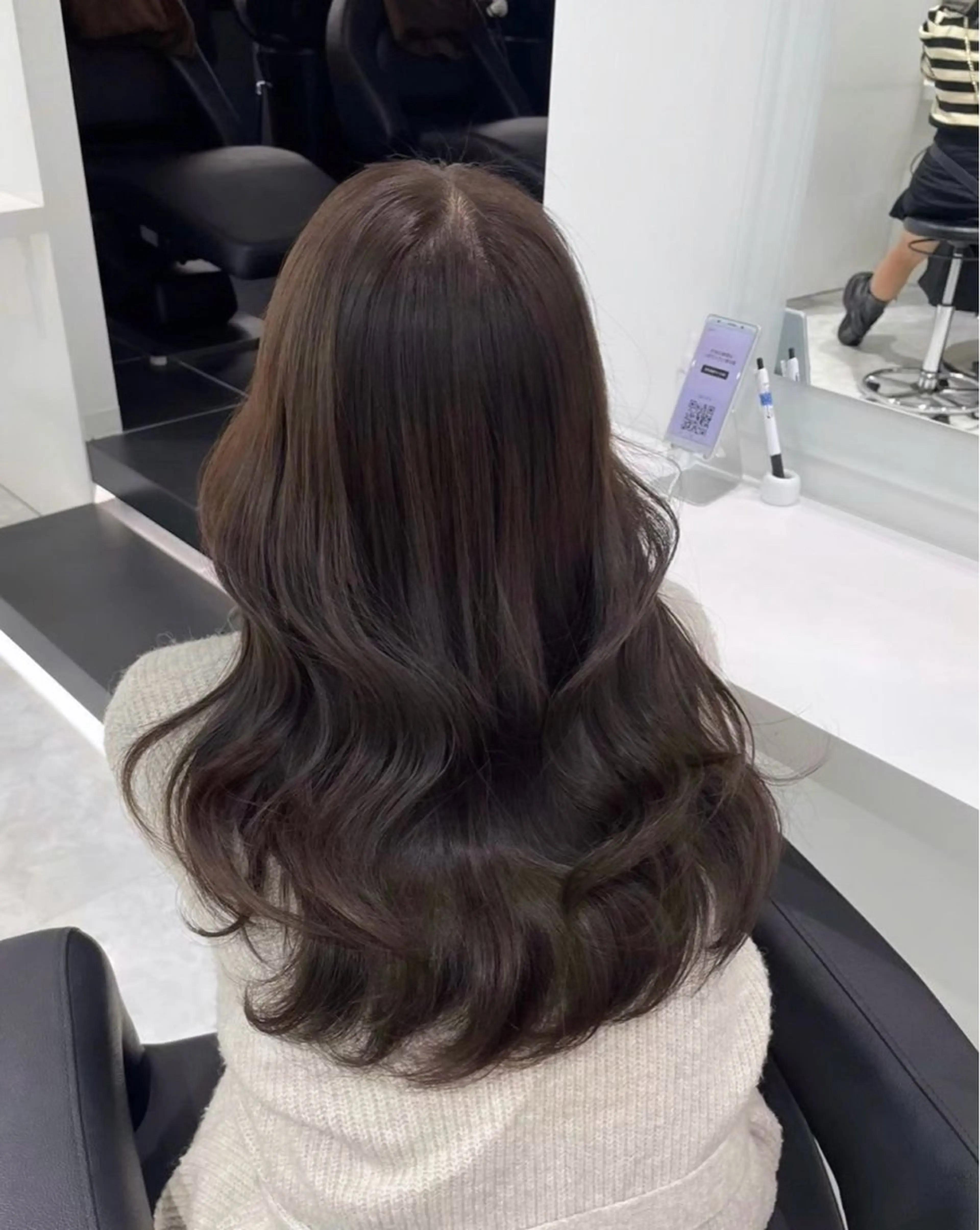 カラー ヘアカラー トリートメント 🤍ブリーチなし ブラウンhimi🤍のヘアスタイル