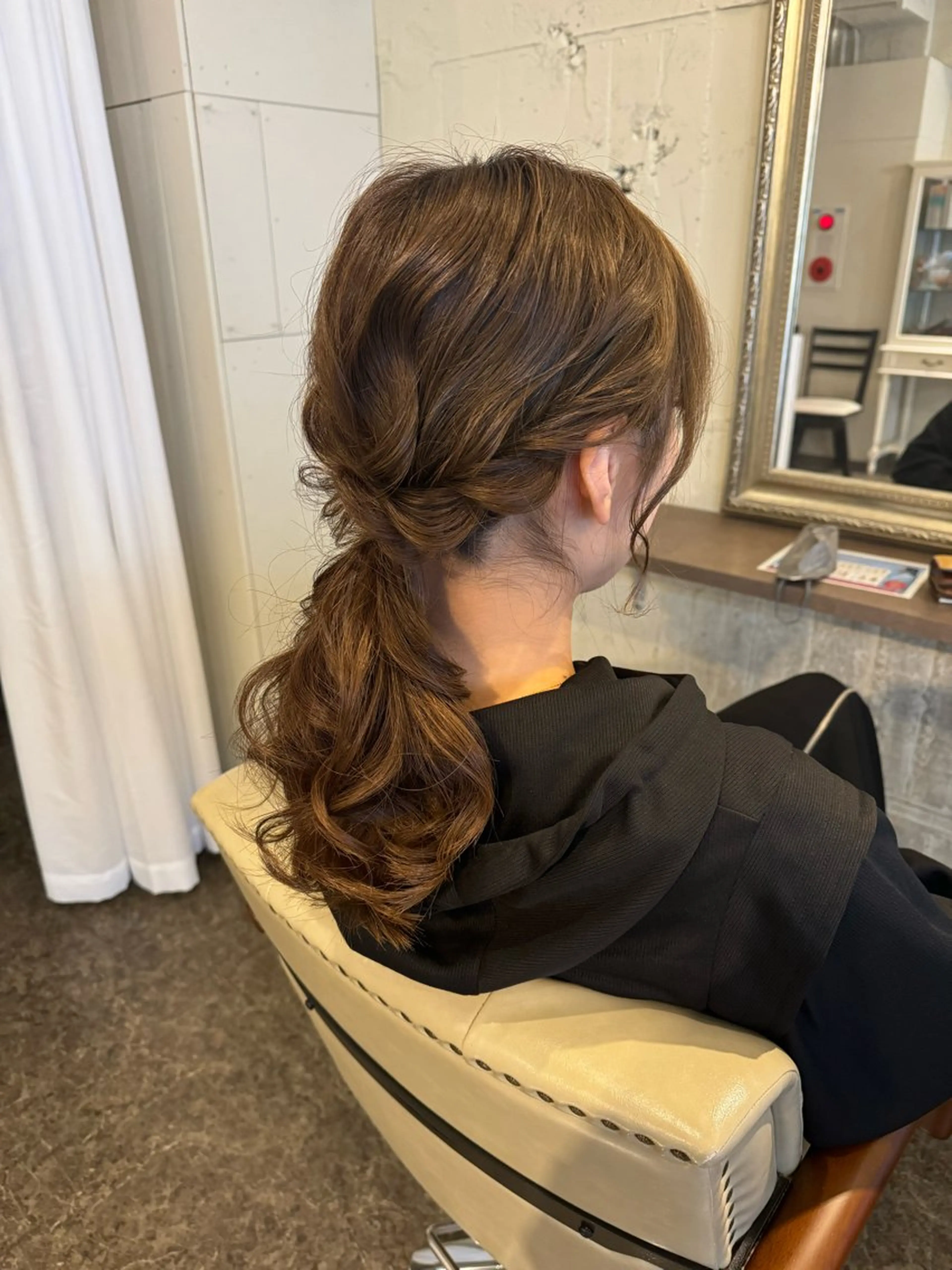 セミロング ヘアアレンジ 小松 瑞季のヘアスタイル
