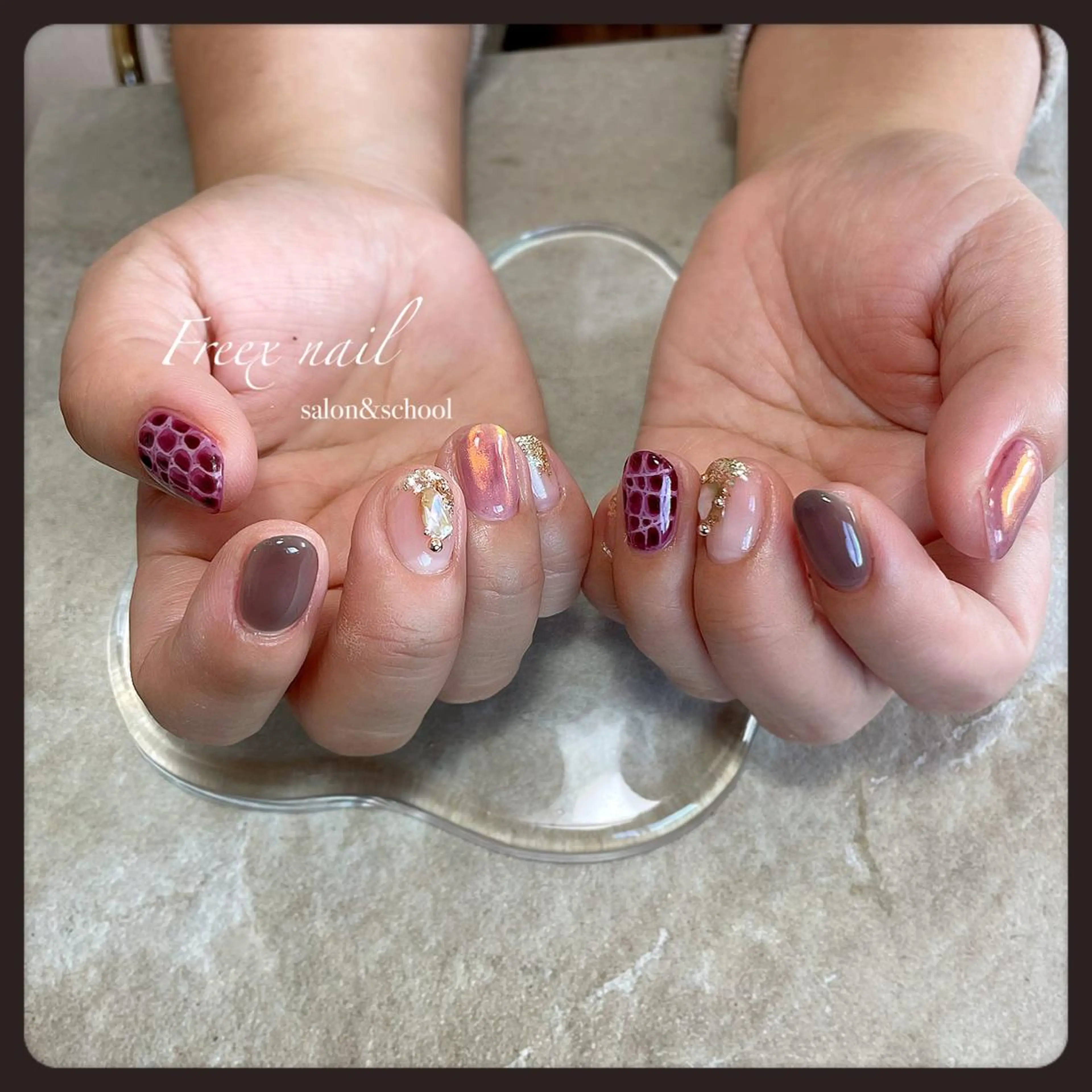 ネイル ハンドネイル ハンドケア freex nail /ニュアンス/個性派のネイルデザイン