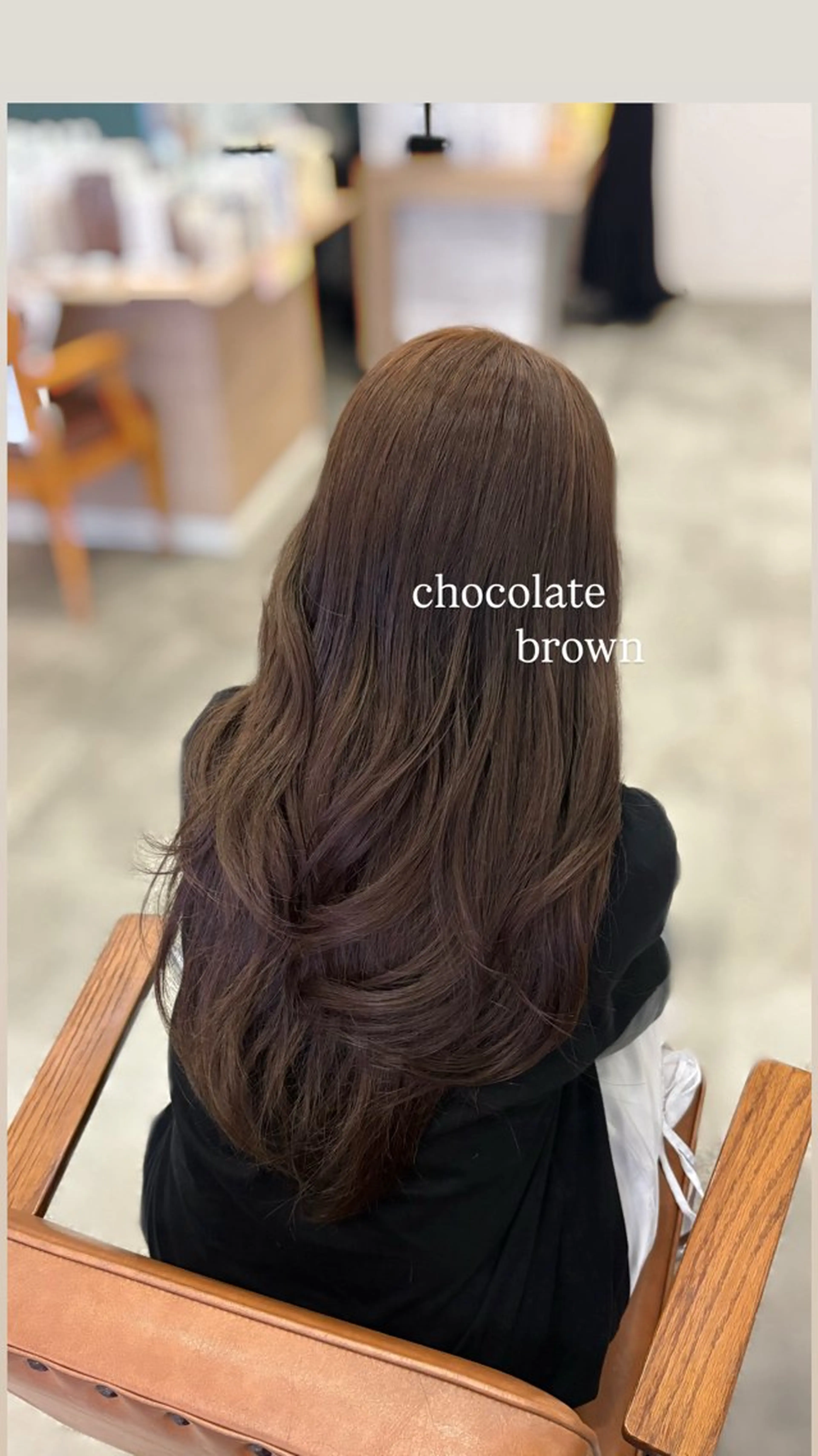 ロング ヘアカラー チョコカラー🤎 韓国風/MIHOのヘアスタイル