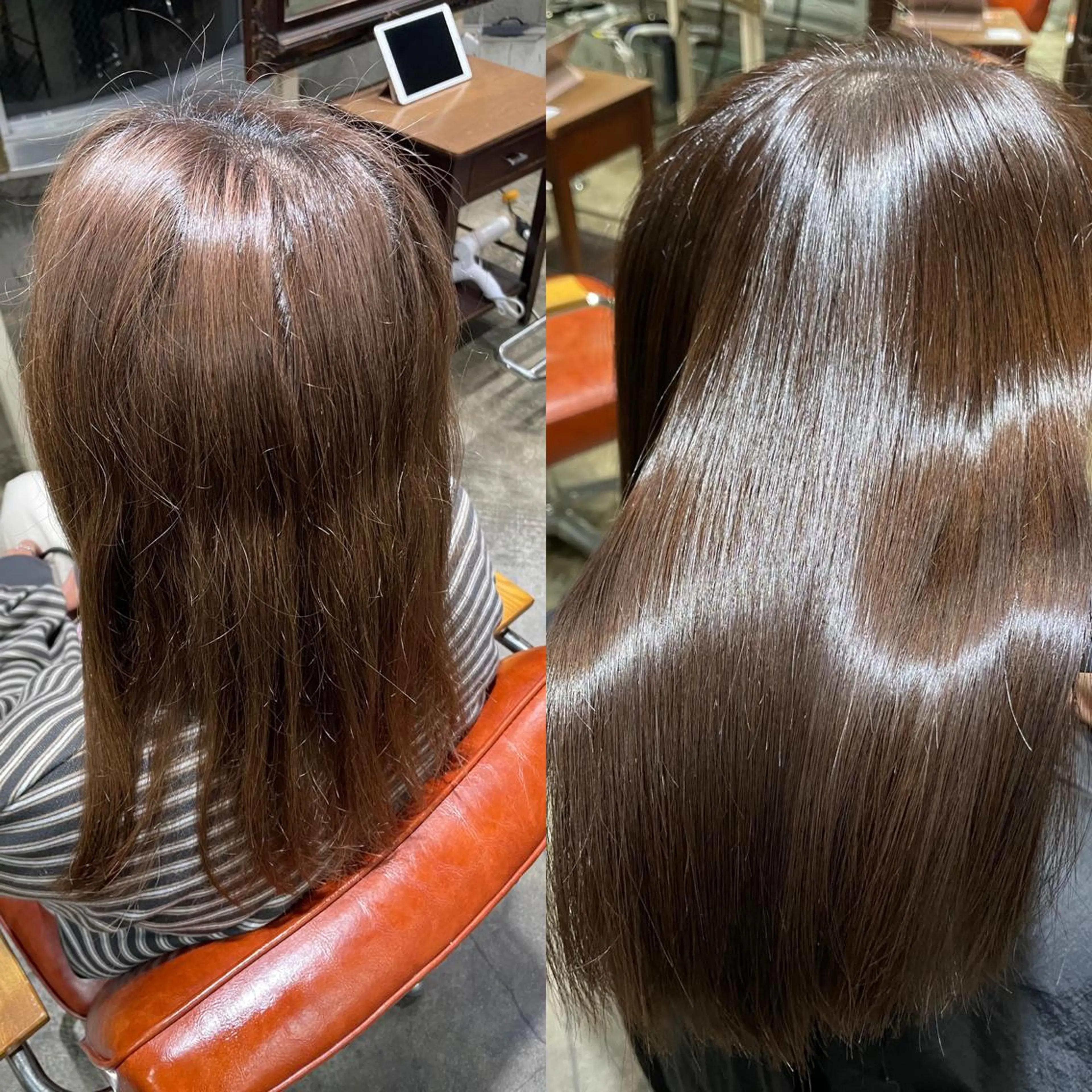 ロング カラー 髪質改善 トリートメント 🌈髪質改善💕 縮毛矯正✨青木まで✨のヘアスタイル