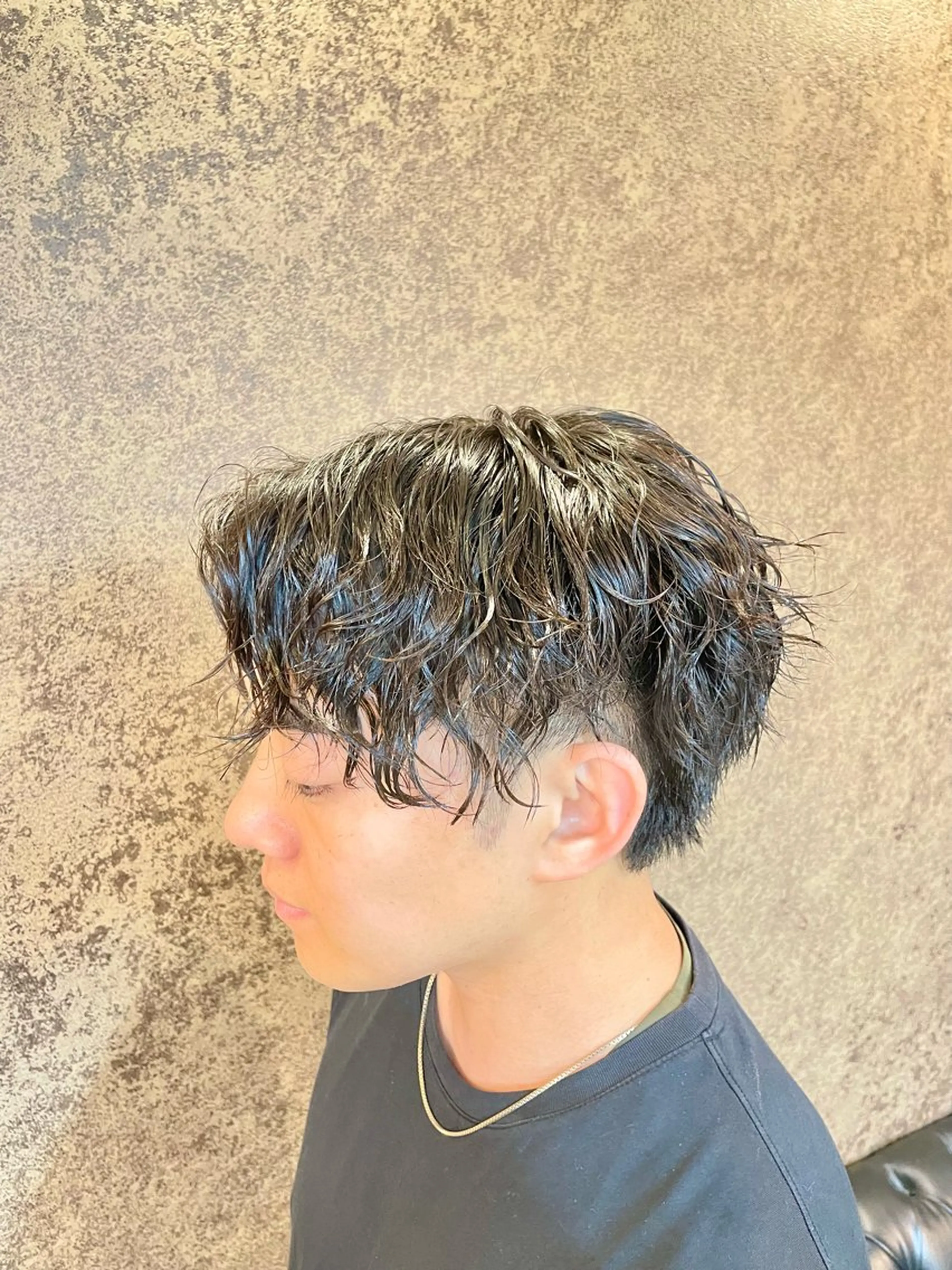 ショート パーマ メンズ メンズパーマ特化 カバヤマ　リョウのヘアスタイル