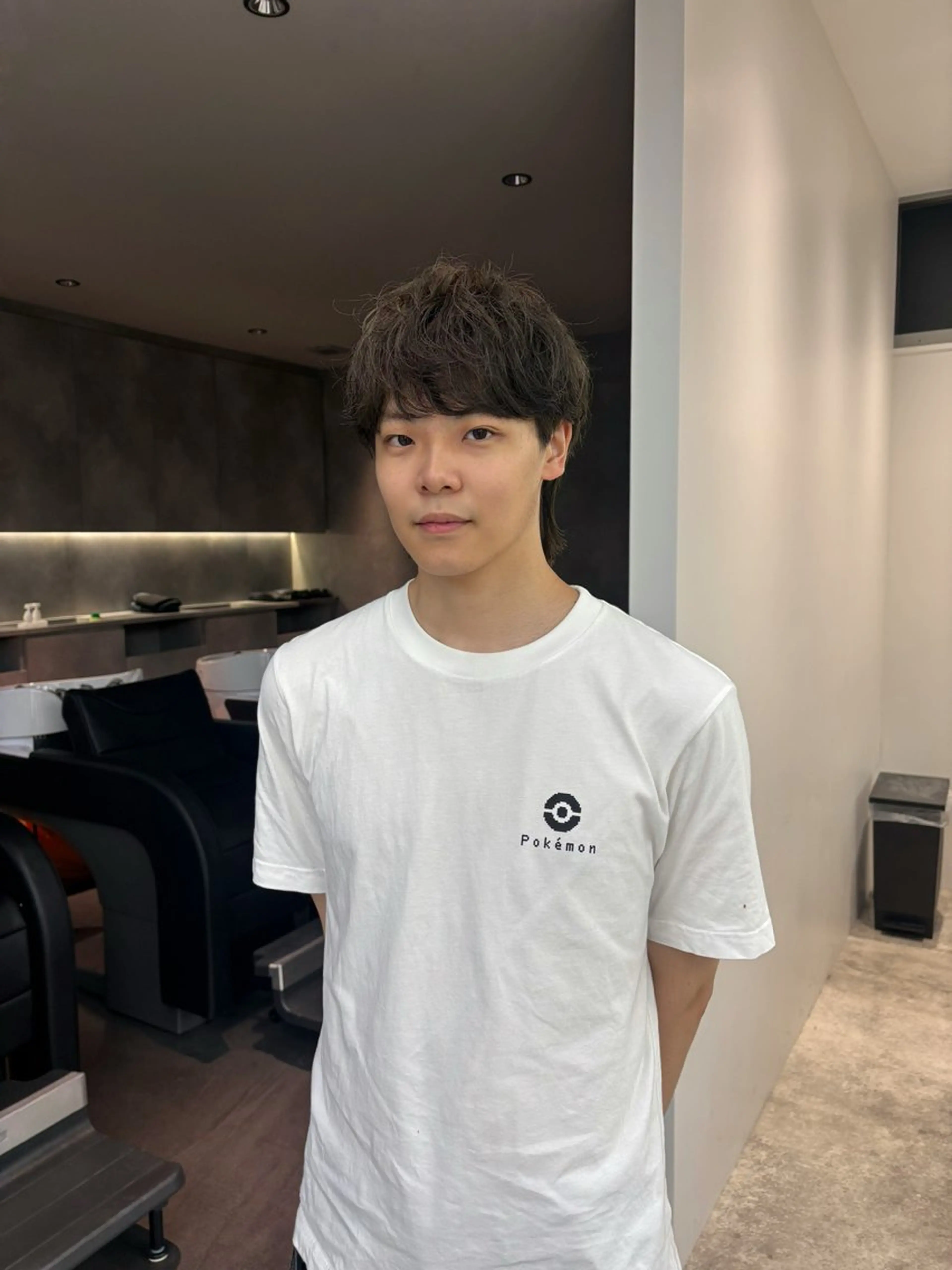 ミディアム カラー パーマ メンズ fifth 庄子愛彩のヘアスタイル