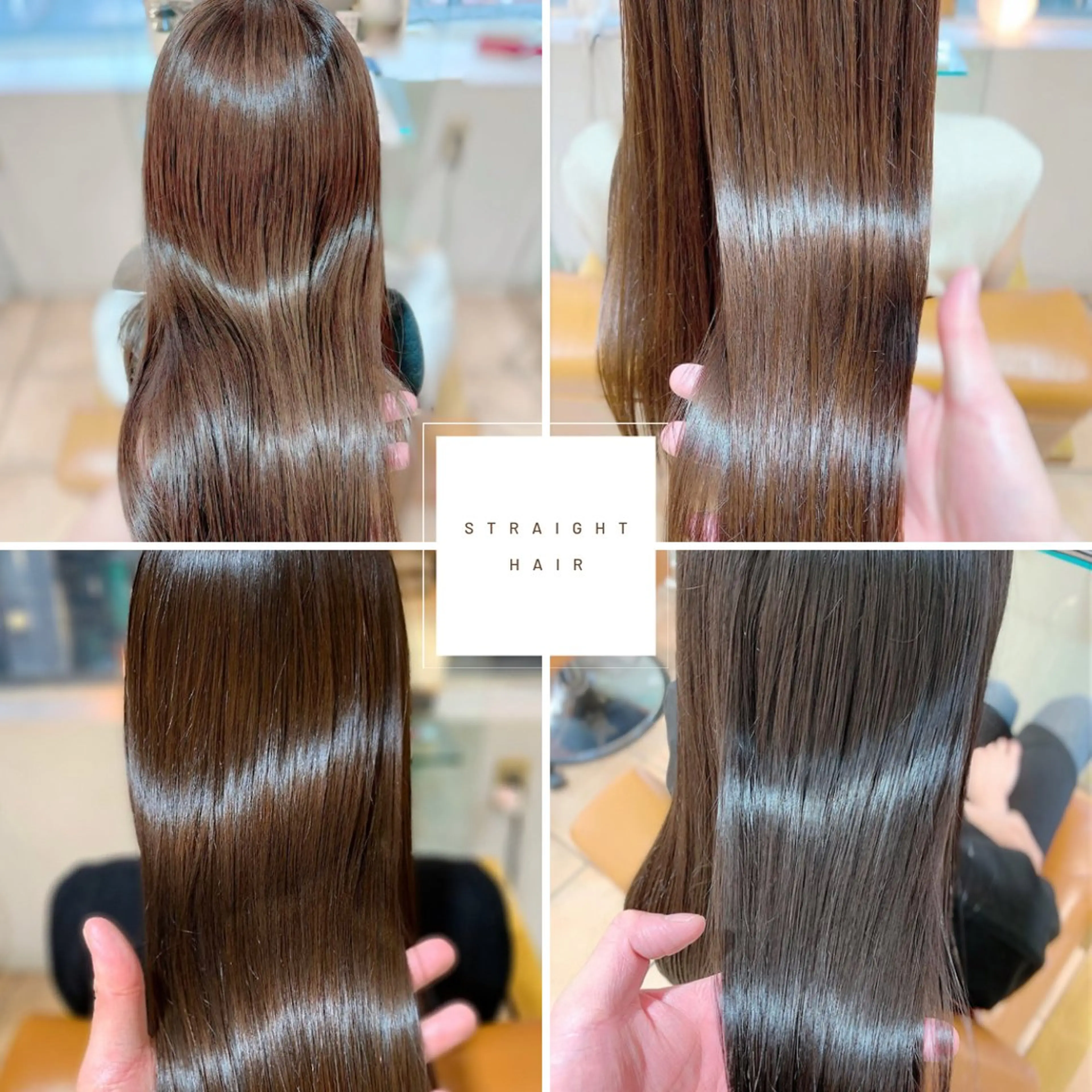 カット＋Premiumシルキーストレート＋5Step超音波トリートメント　※シャンプーブロー込みの写真