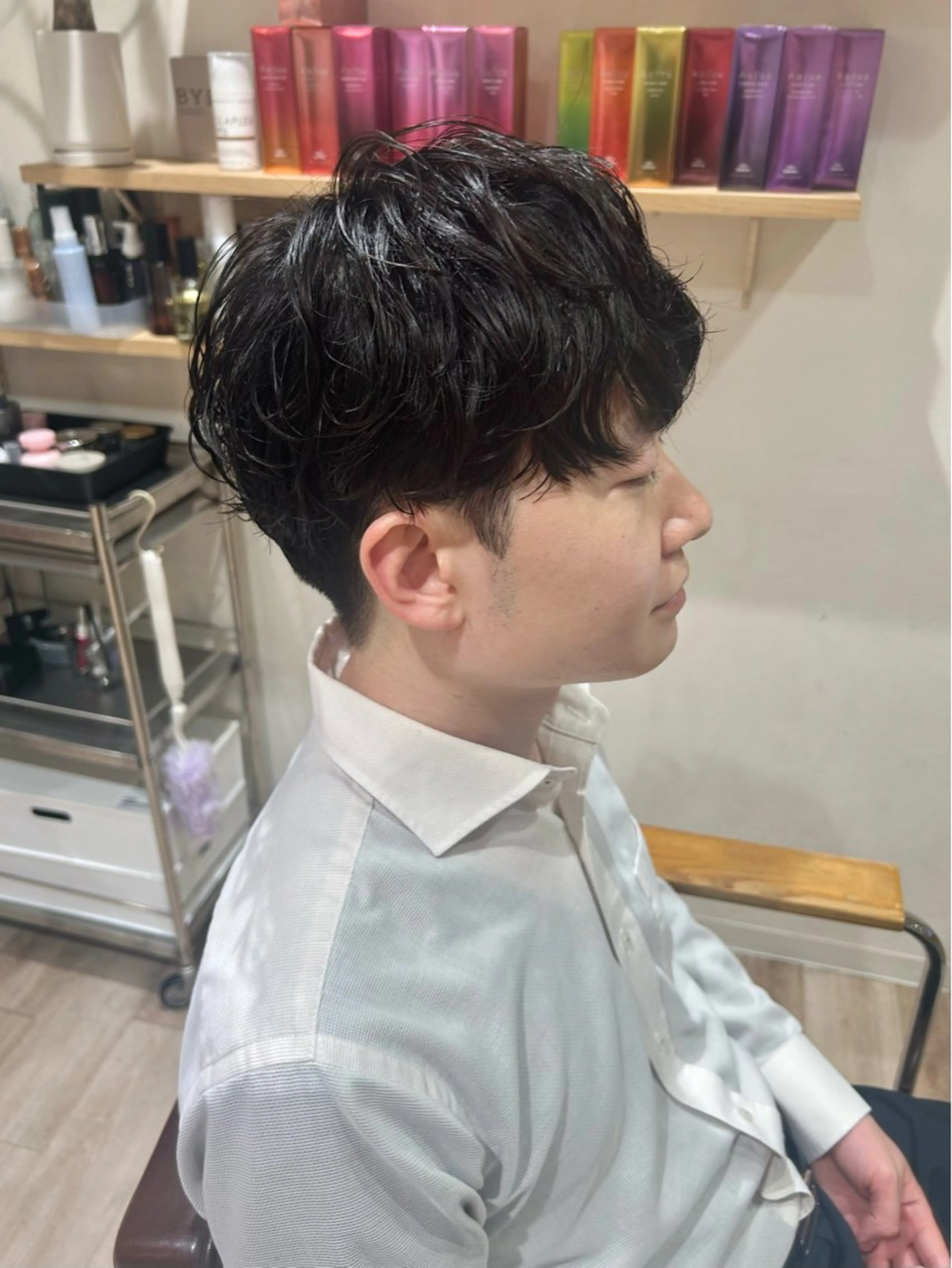 パーマ メンズ カット パーマ ﾏﾂｴｸ/men's /ｶﾗｰ🎀ﾋｶﾙのマツエク・マツパデザイン