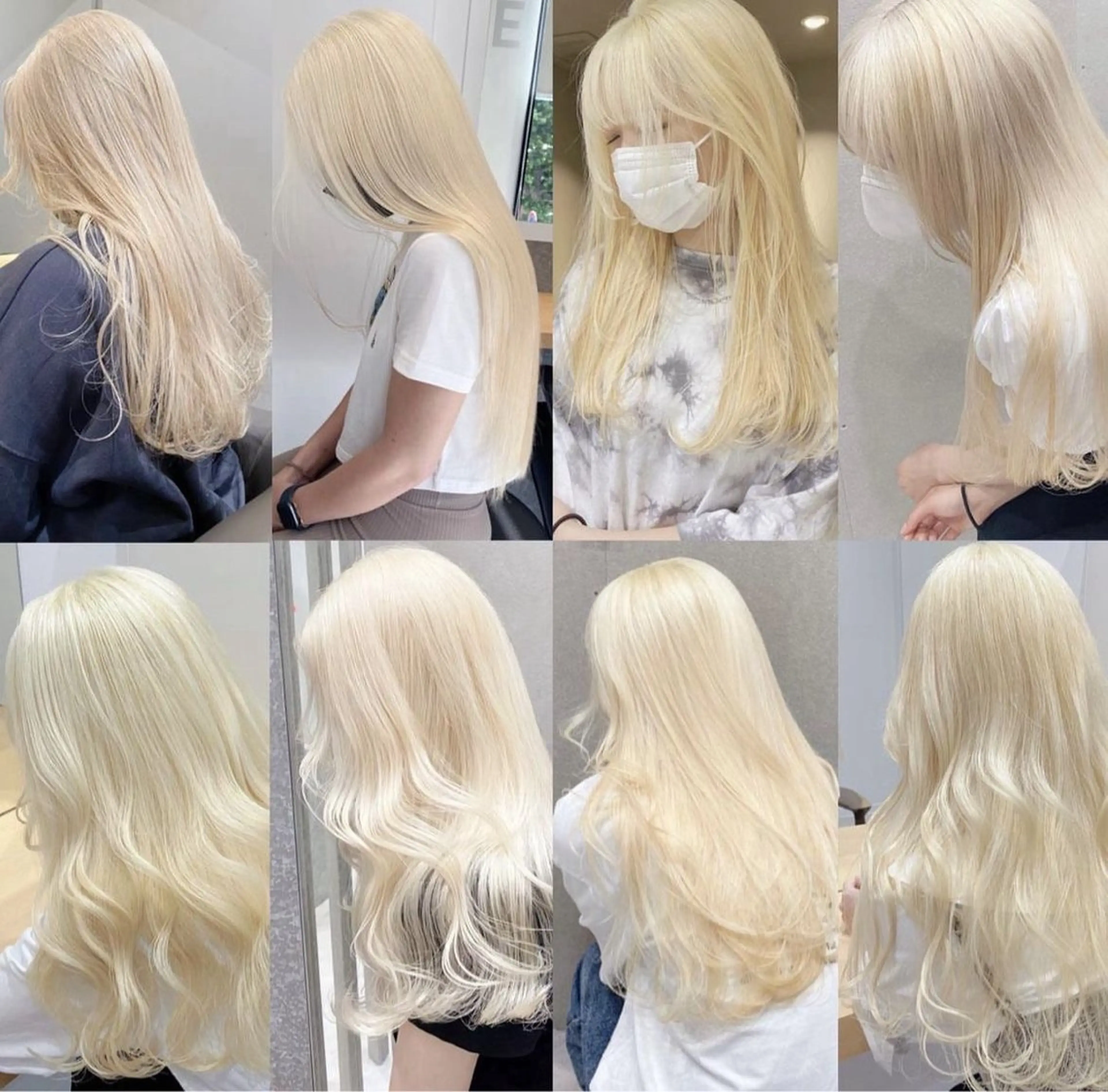 ロング カラー ブロンド ホワイトブロンド カット ヘアカラー トリートメント ✨ ラフィス川崎✨ しゅけ/カラー特化のヘアスタイル