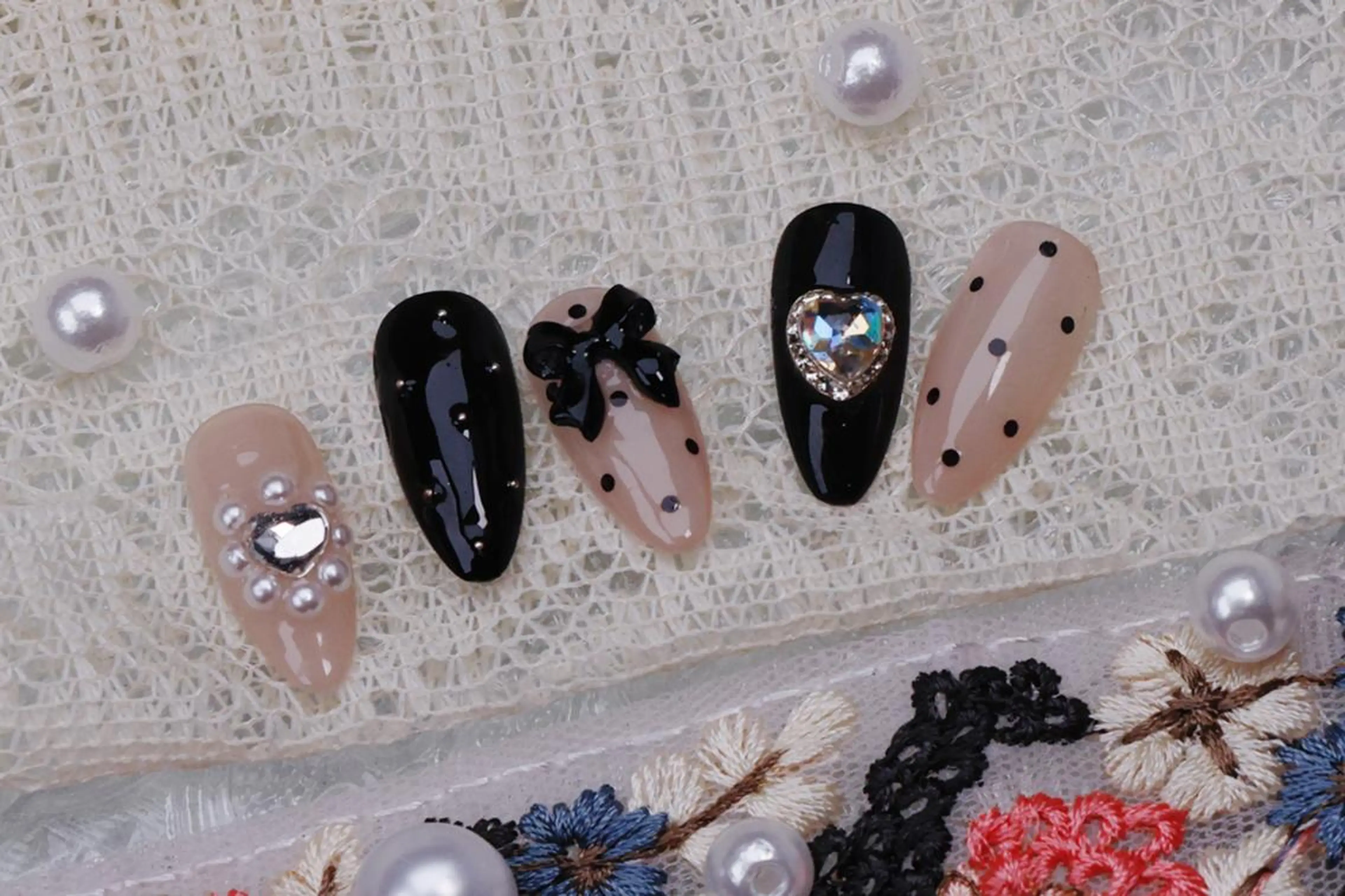 ネイル ハロウィン ロングネイル マグネットネイル スカルプネイル ネイルチップ MSSugar Nailのネイルデザイン