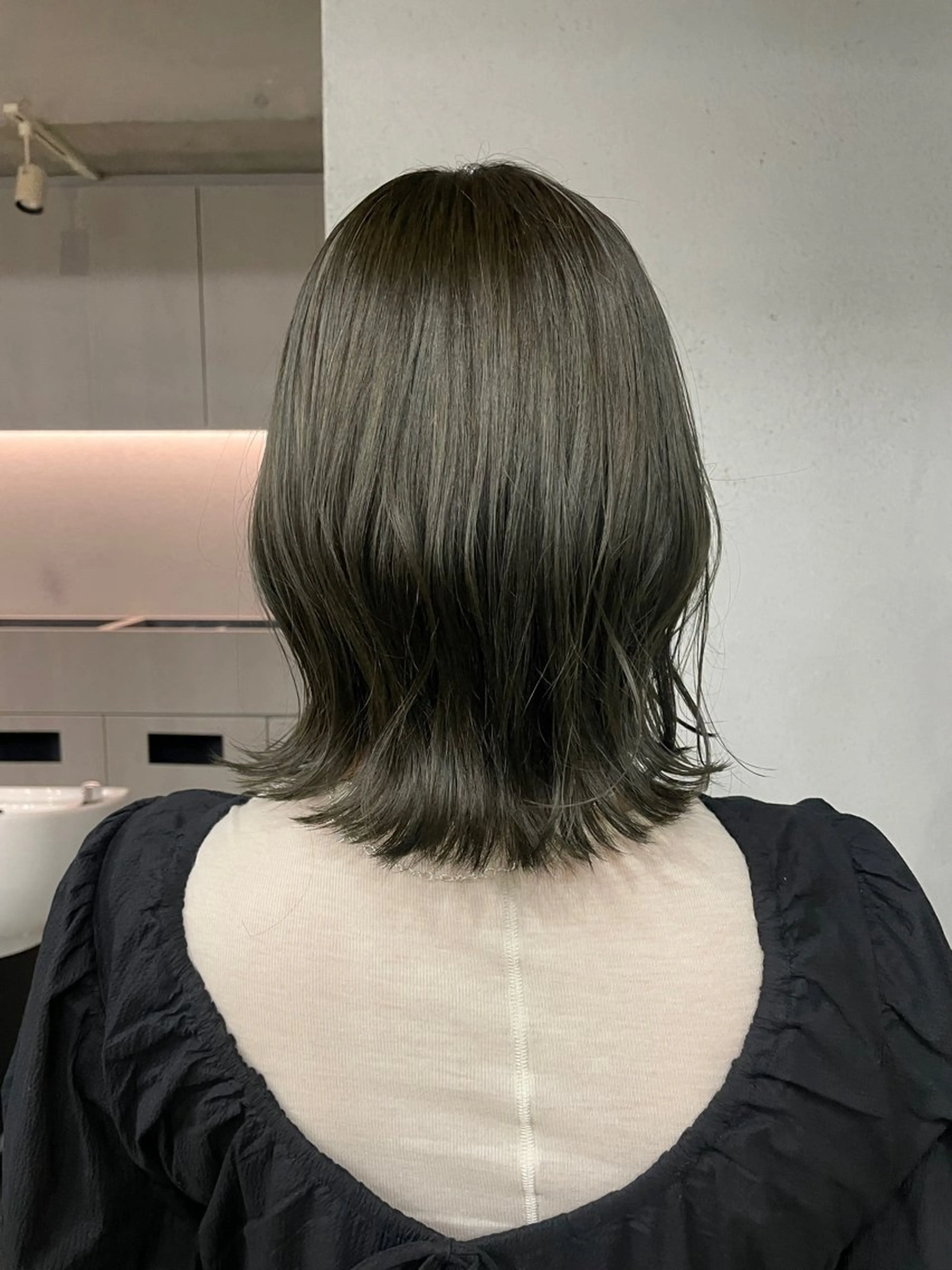 ミディアム カラー カット ヘアカラー 表参道🌿赤み消し カラー/チナツのヘアスタイル