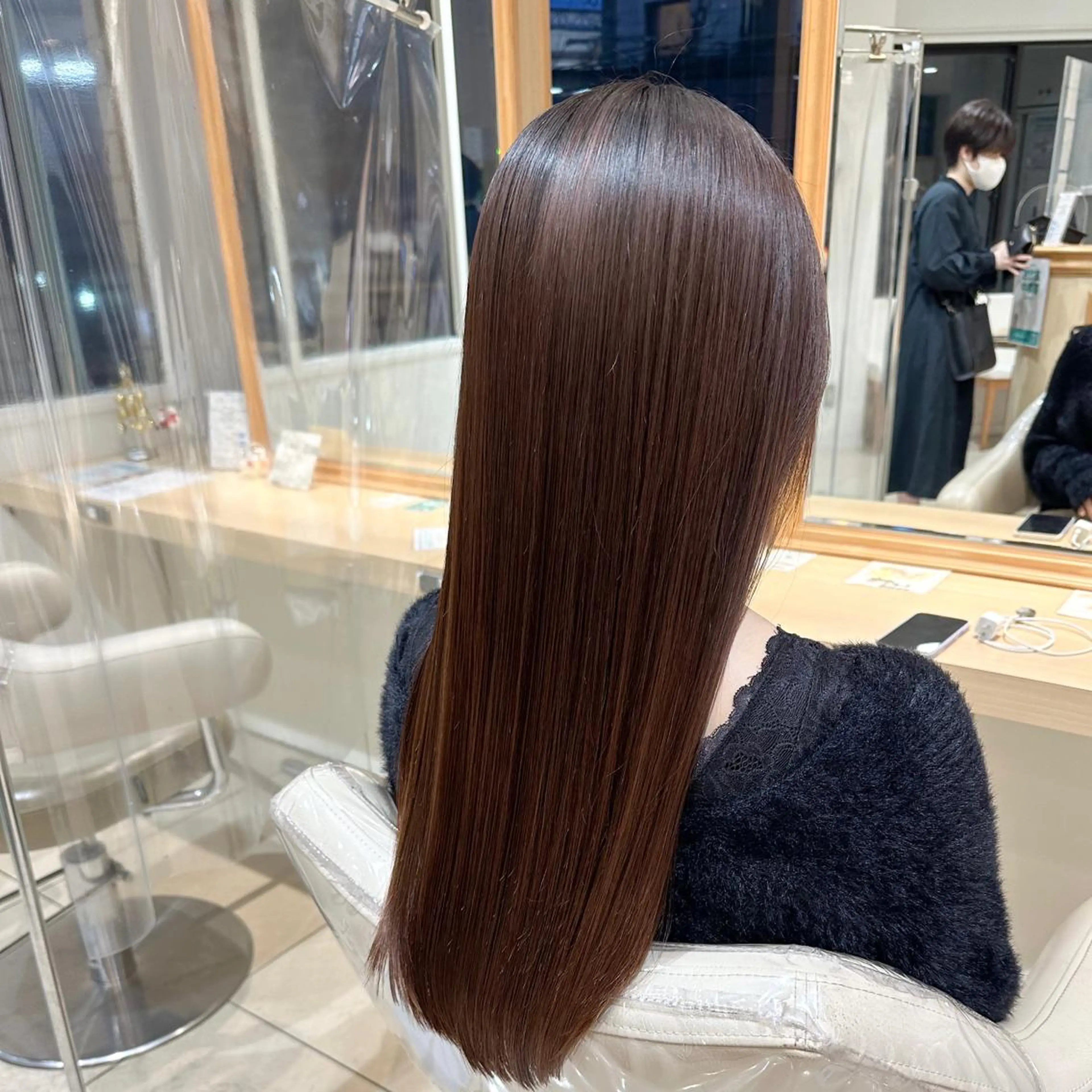 ロング カット 縮毛矯正 トリートメント 美髪⭐︎髪質改善 井上　康司のヘアスタイル