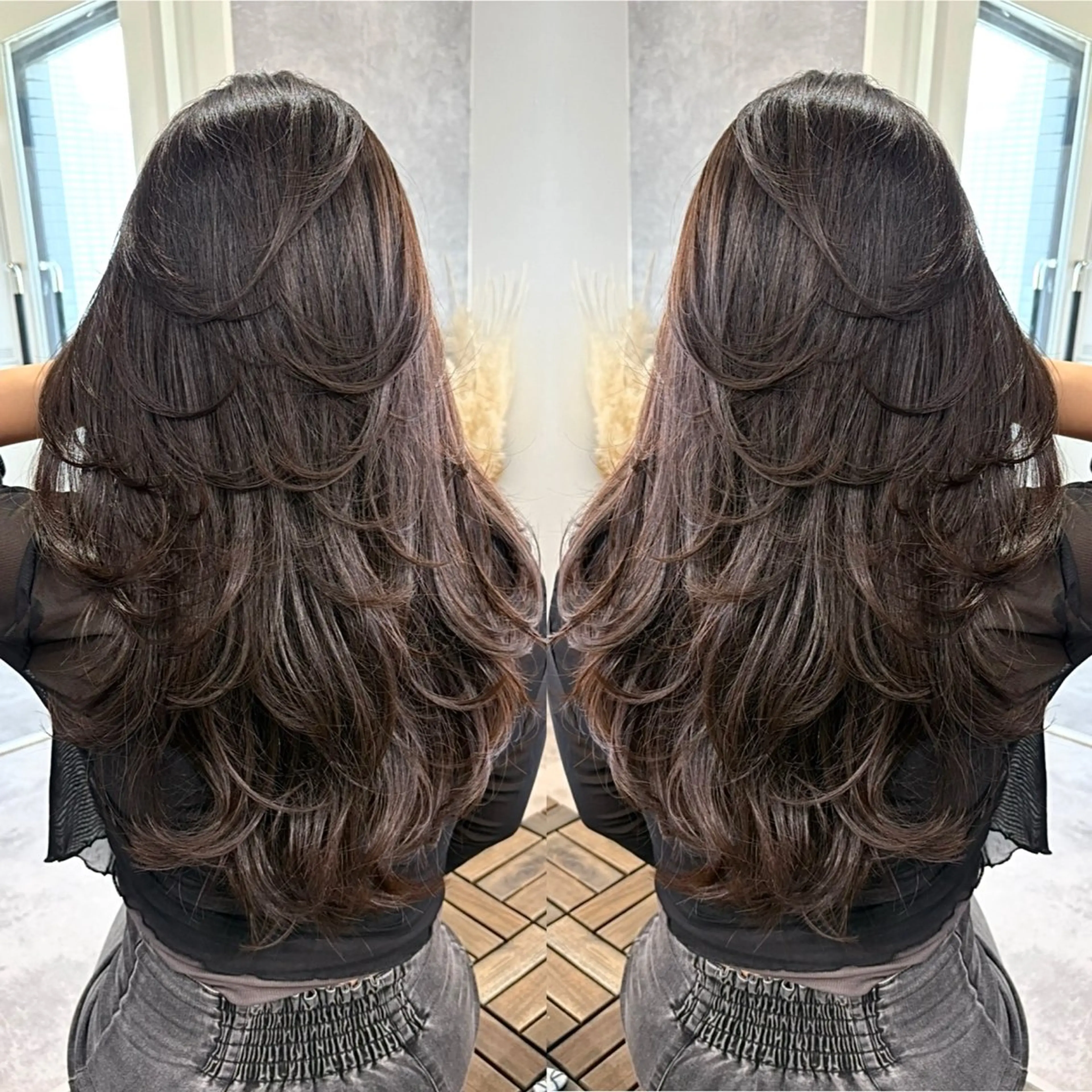 【20代30代人気No,3】カット＋ケラチンinケアカラー💡＋3stpTr/￥12900→￥9200の写真