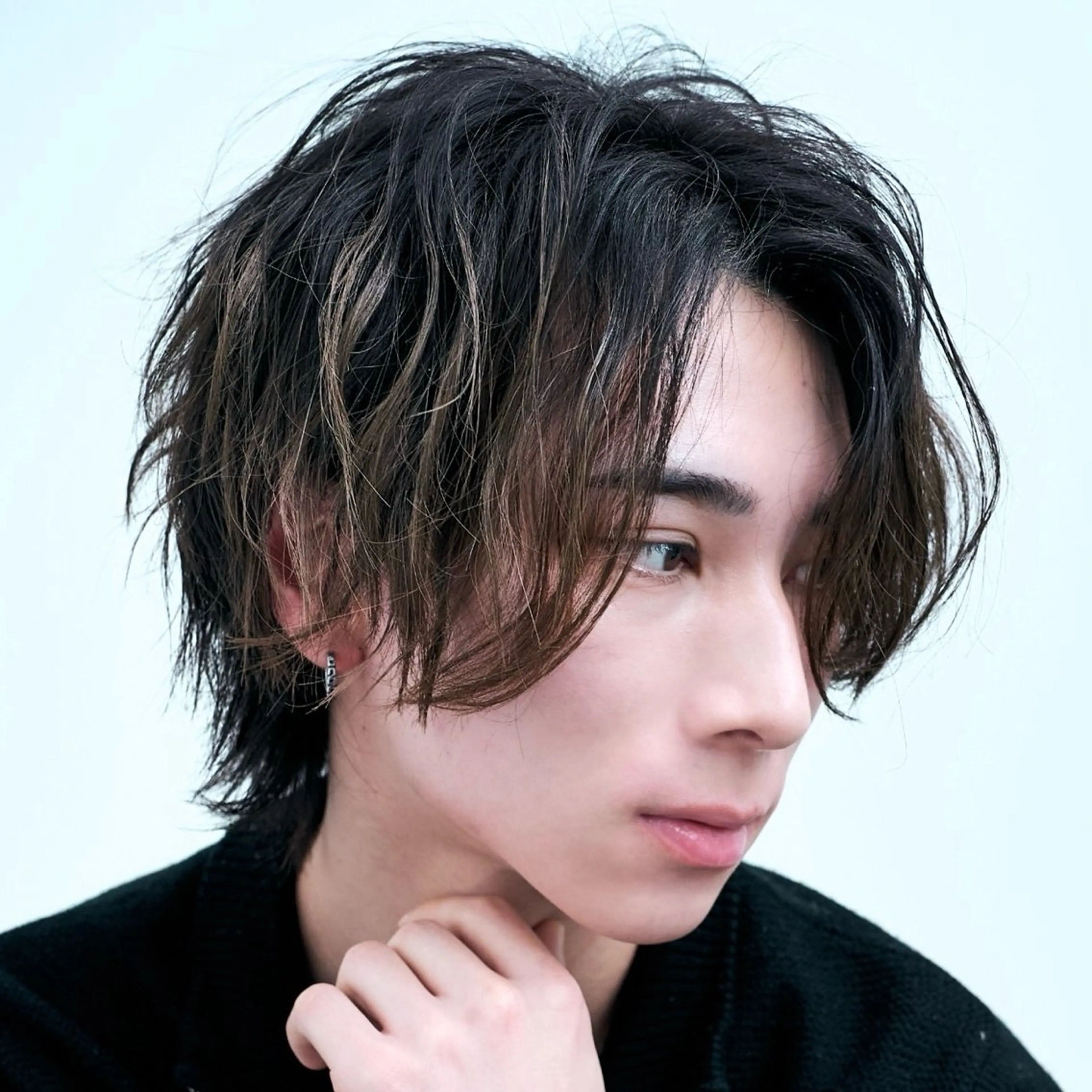 パーマ メンズ メンズブリーチ ダウンパーマ メンズハイトーン カルマパーマ メンズ韓国風 【メンズ特化⚡️】 曲がる矯正/千原涼麻のヘアスタイル