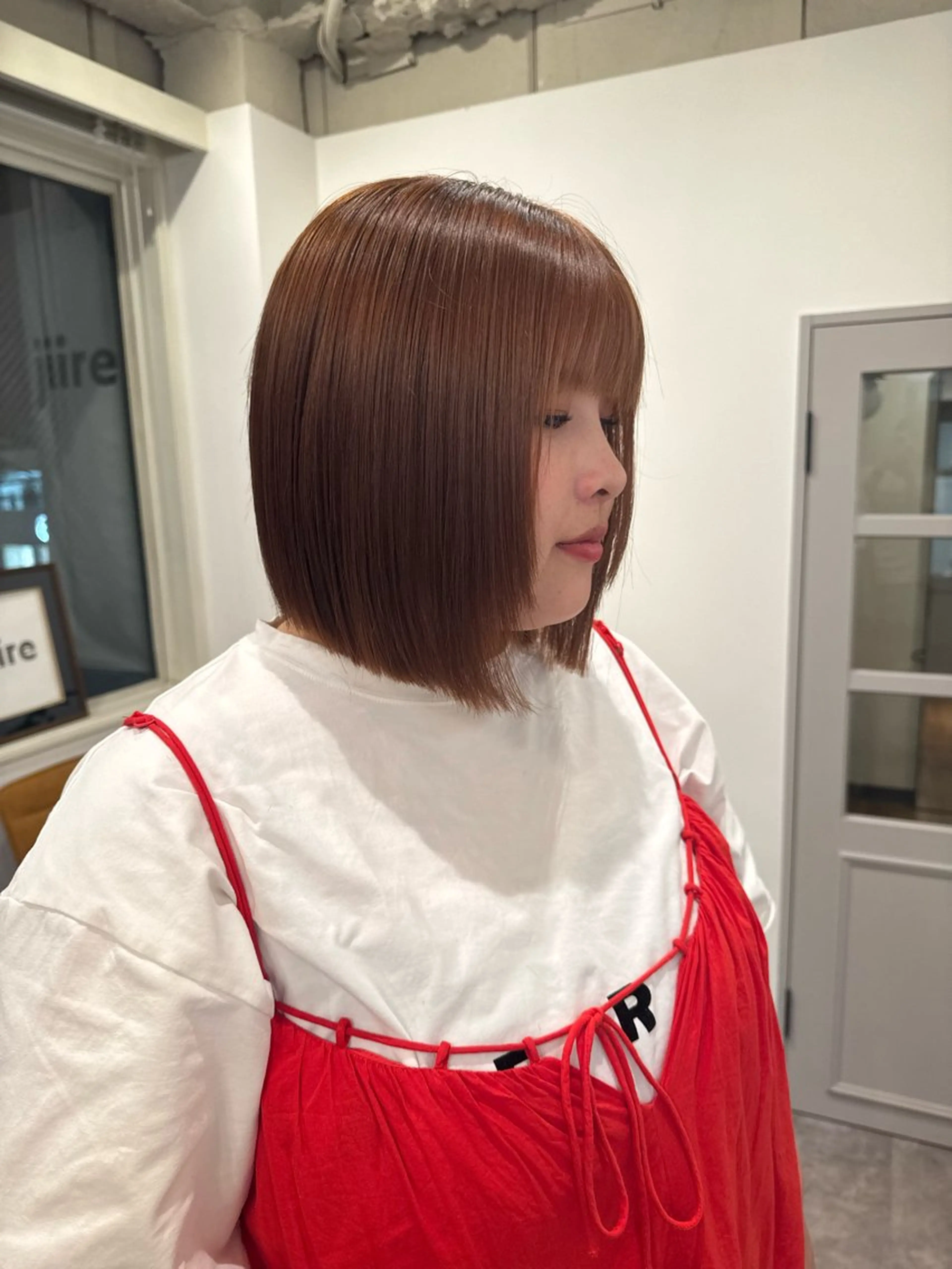 ショート レイヤー/ハイトーン ヒガシサヨのヘアスタイル