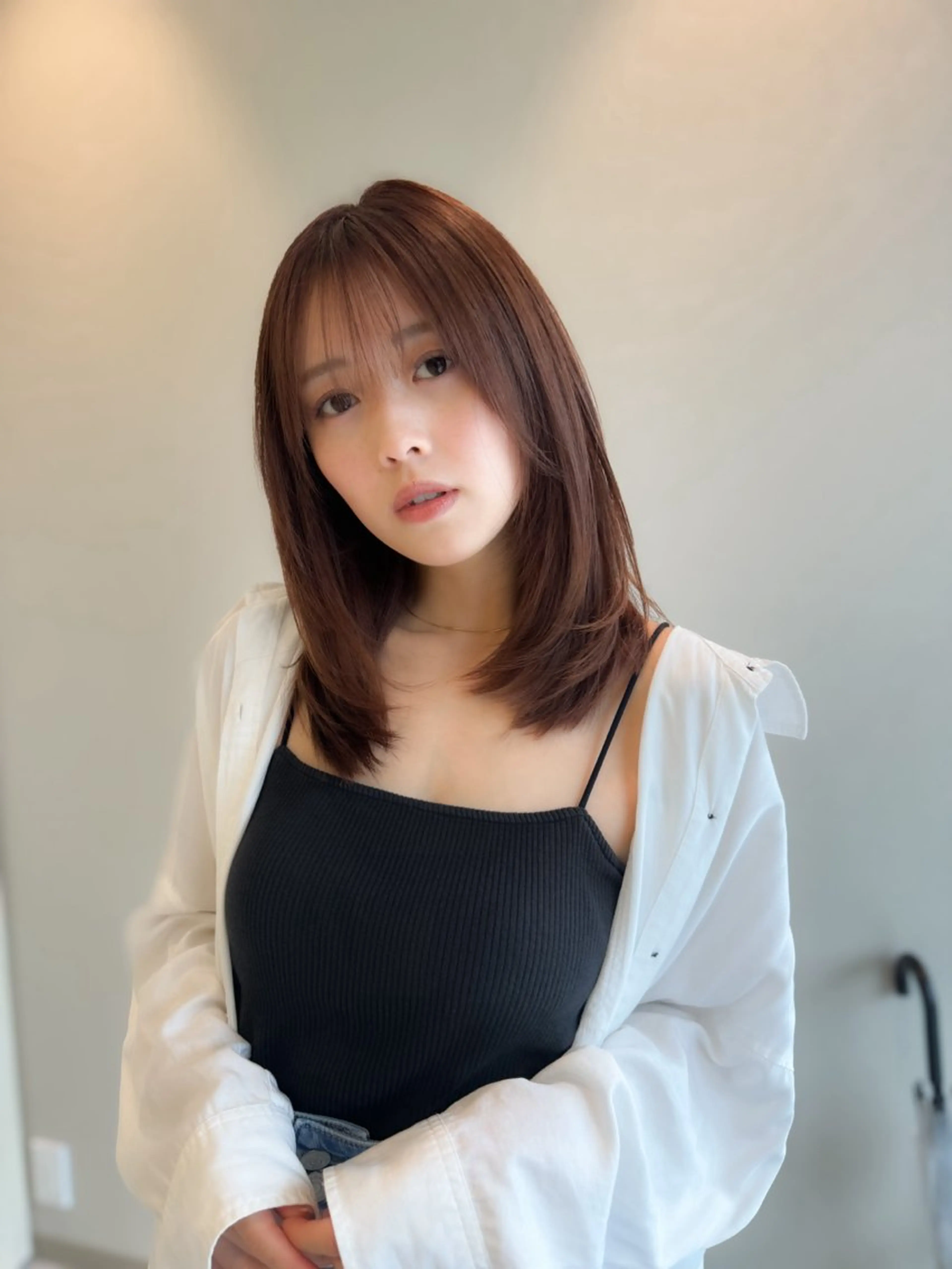 セミロング カラー カット ヘアカラー トリートメント ✂️似合わせの魔術師 石田一樹✂️のヘアスタイル