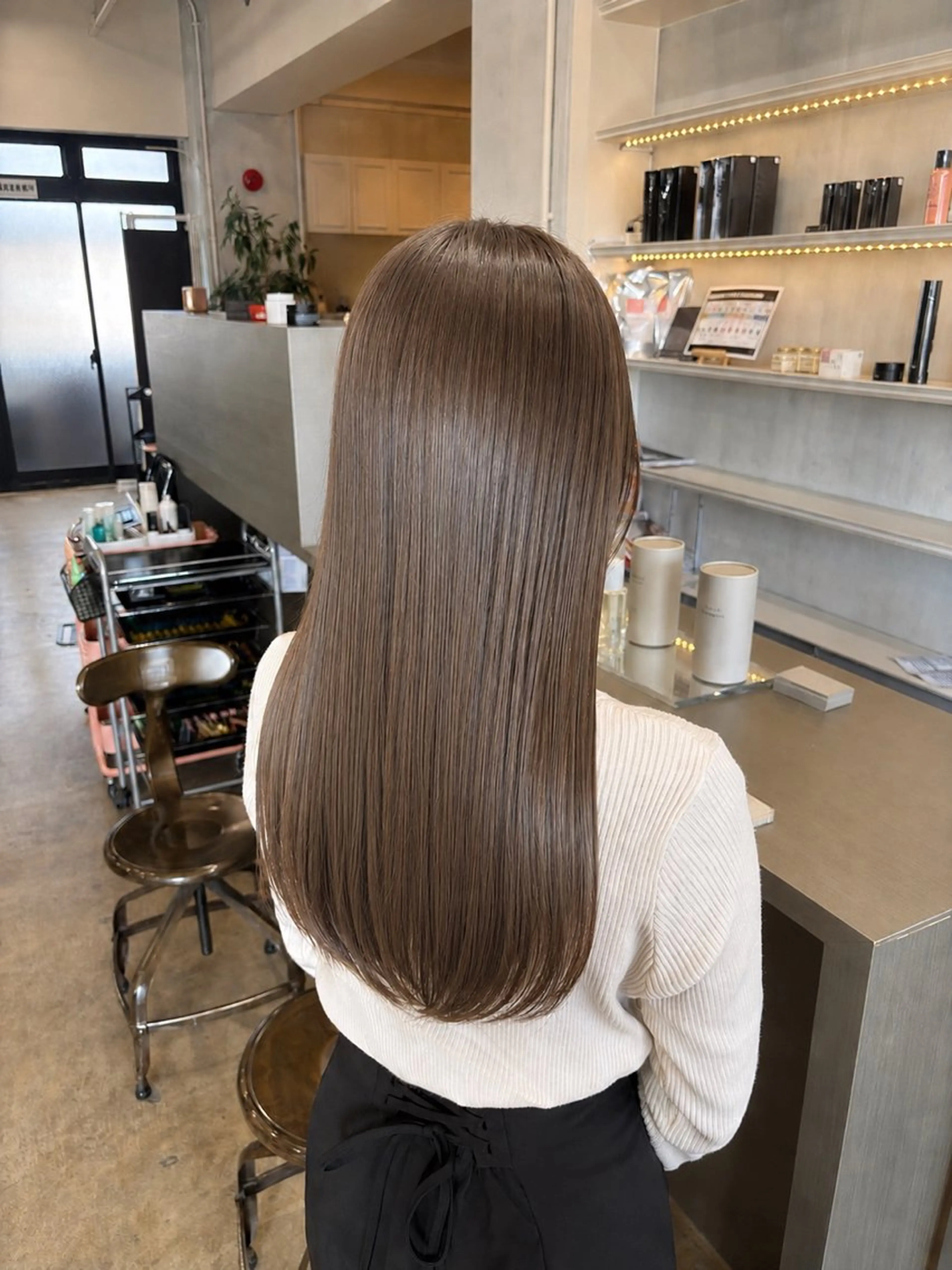 ロング カラー ベージュカラー ヘーゼル ヘアカラー 🌱髪質改善×艶髪 🌱【天神美容室】のヘアスタイル