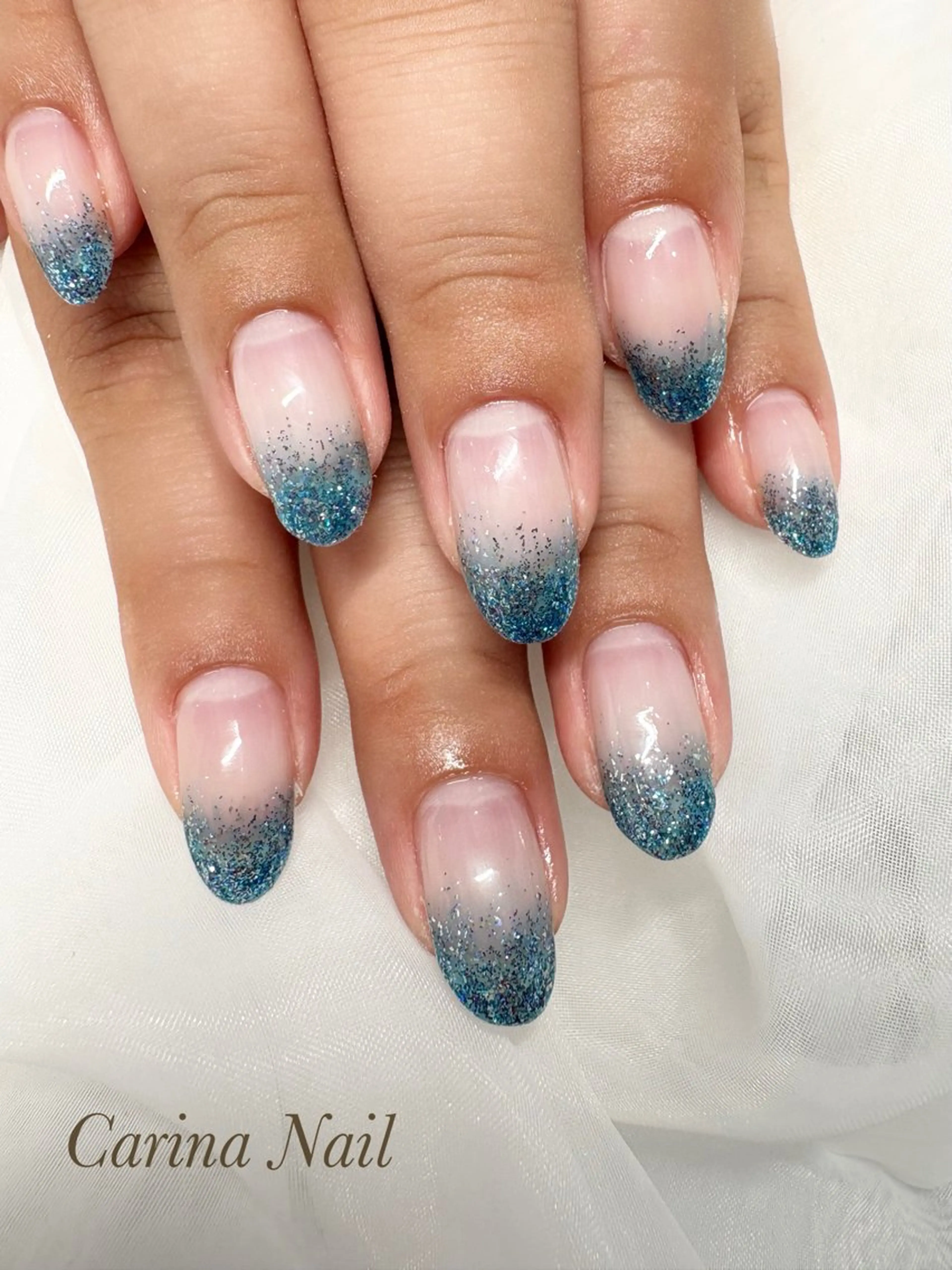 ネイル ラメ(グリッター) ラメグラデーション Carina Nail所属・CarinaNail yukariのネイルデザイン