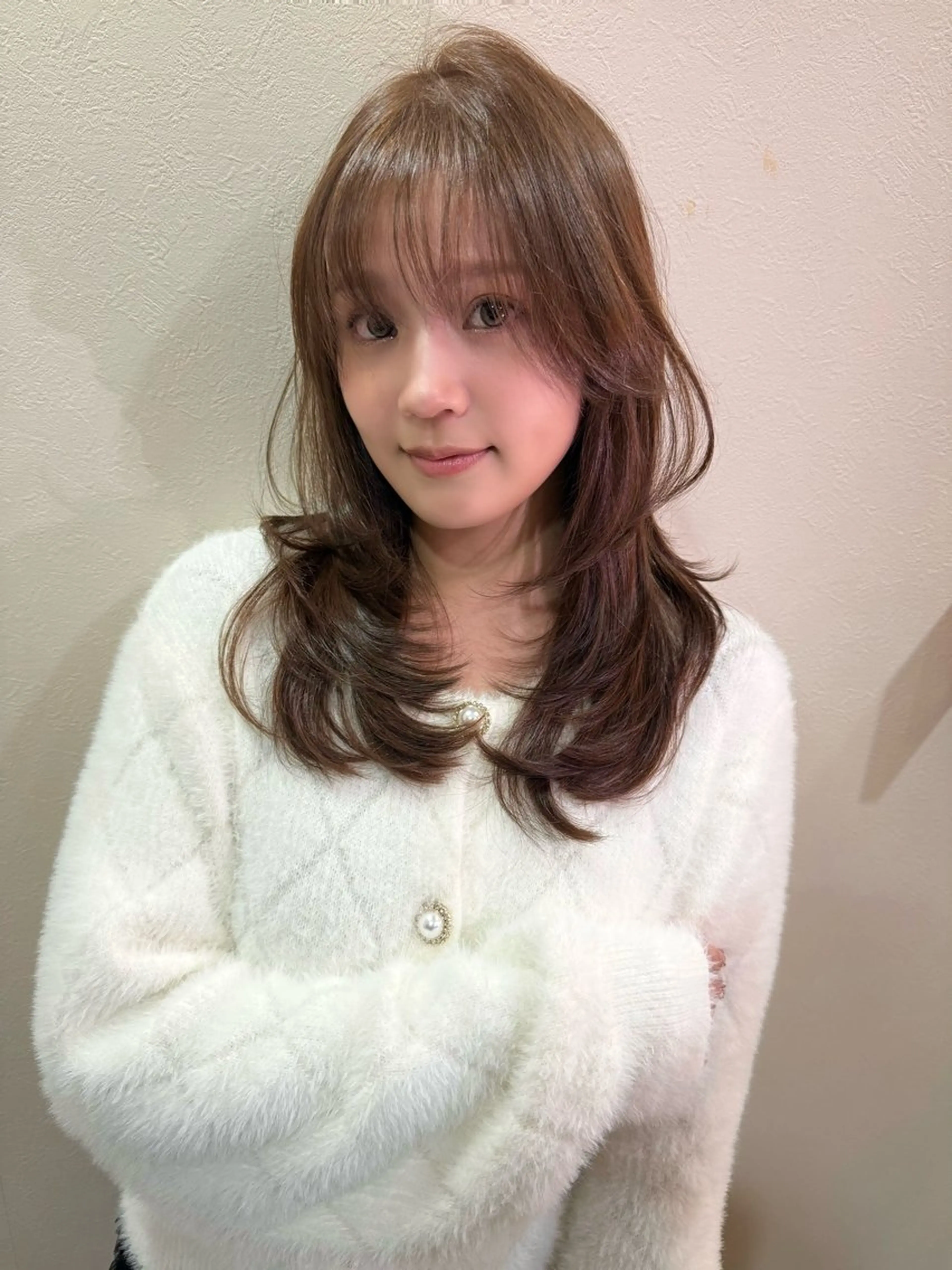 セミロング 韓国ヘア⭐️石原 宏武⭐️のヘアスタイル