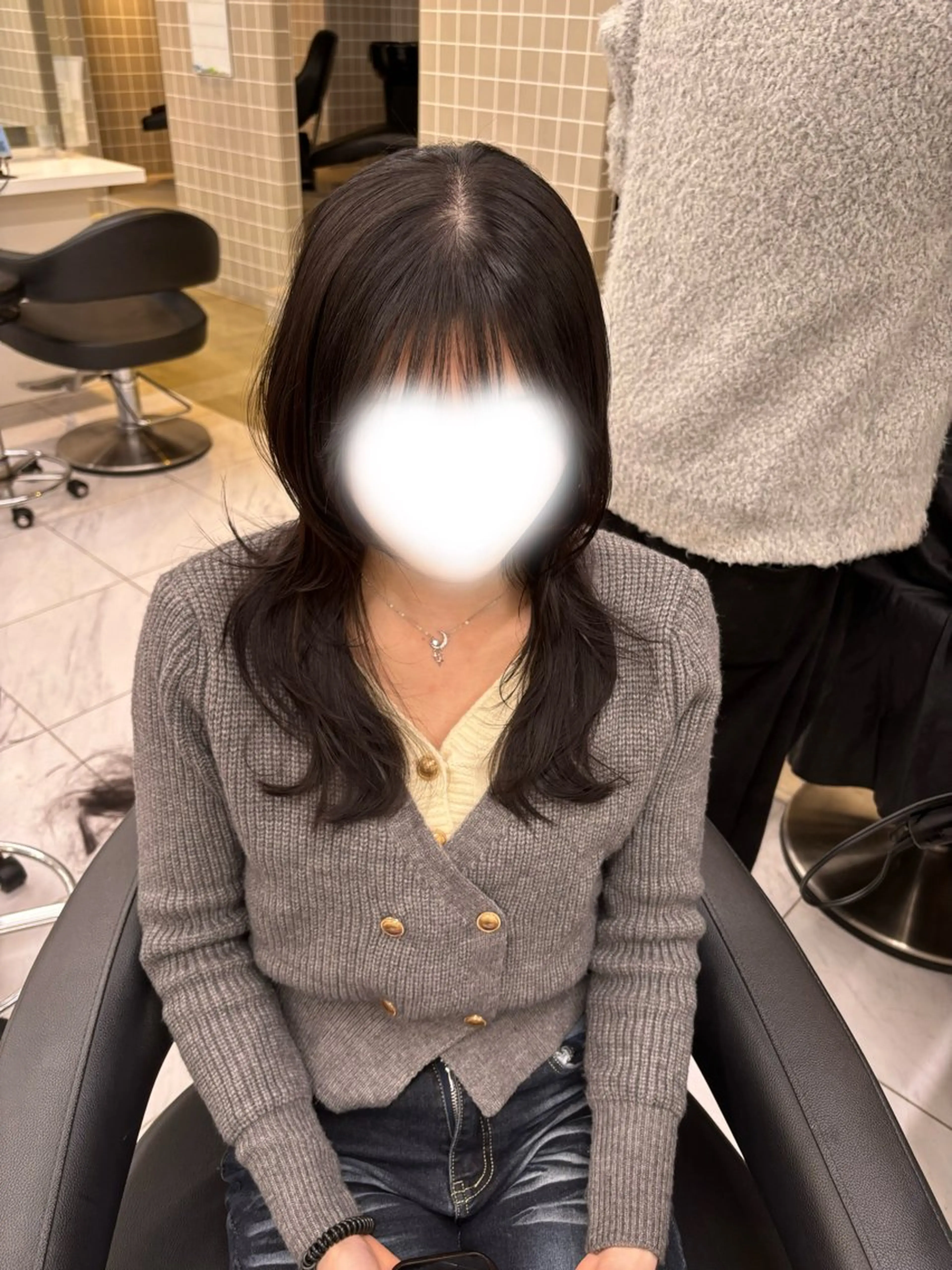 ロング カット トリートメント y2k✩︎⡱レイヤー ウルフ/オリーブ🍀のヘアスタイル