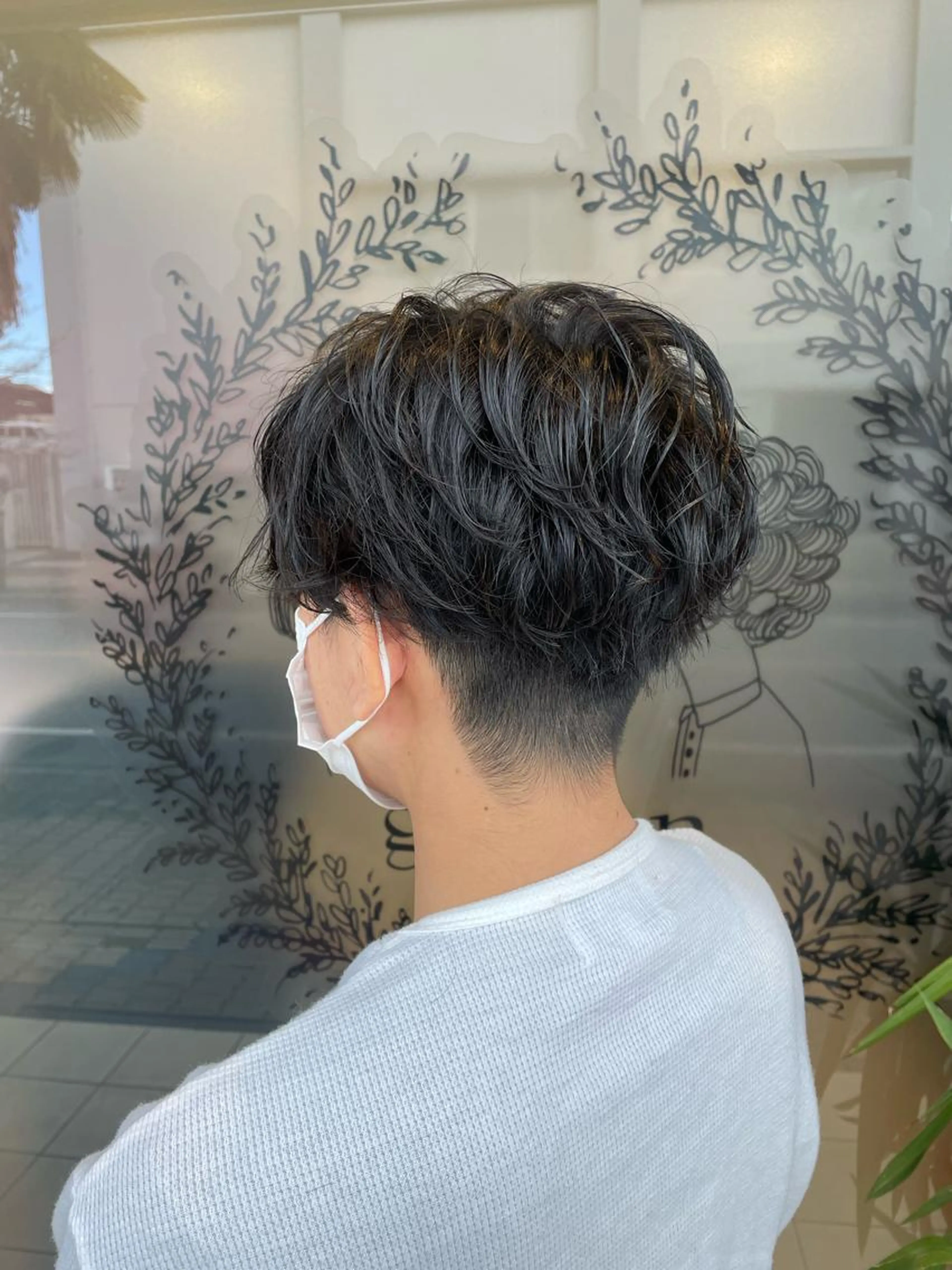 メンズカット+パーマの写真