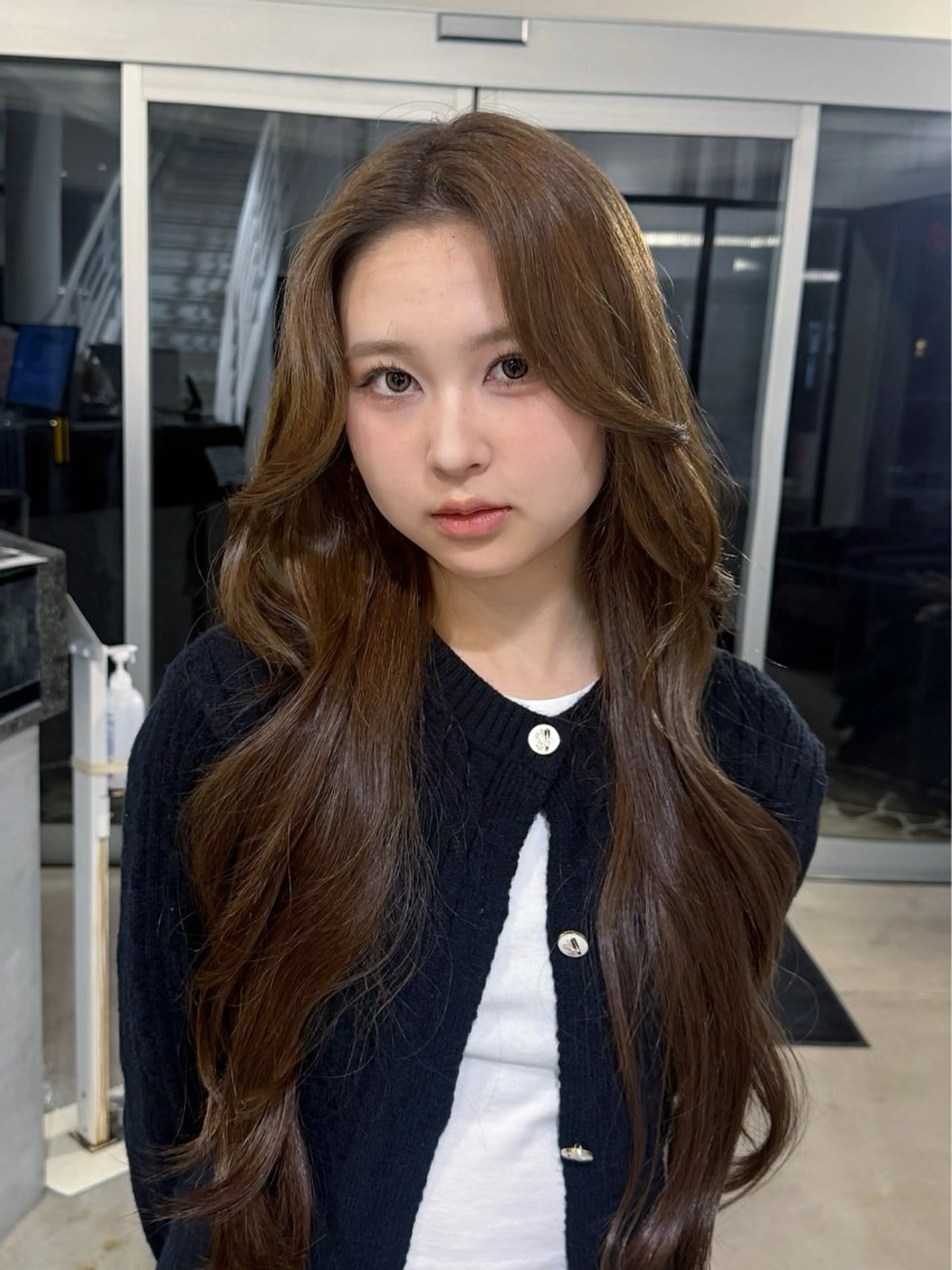 ロング カラー 韓国ヘア/透明感カラ ー/メンズレディースのヘアスタイル