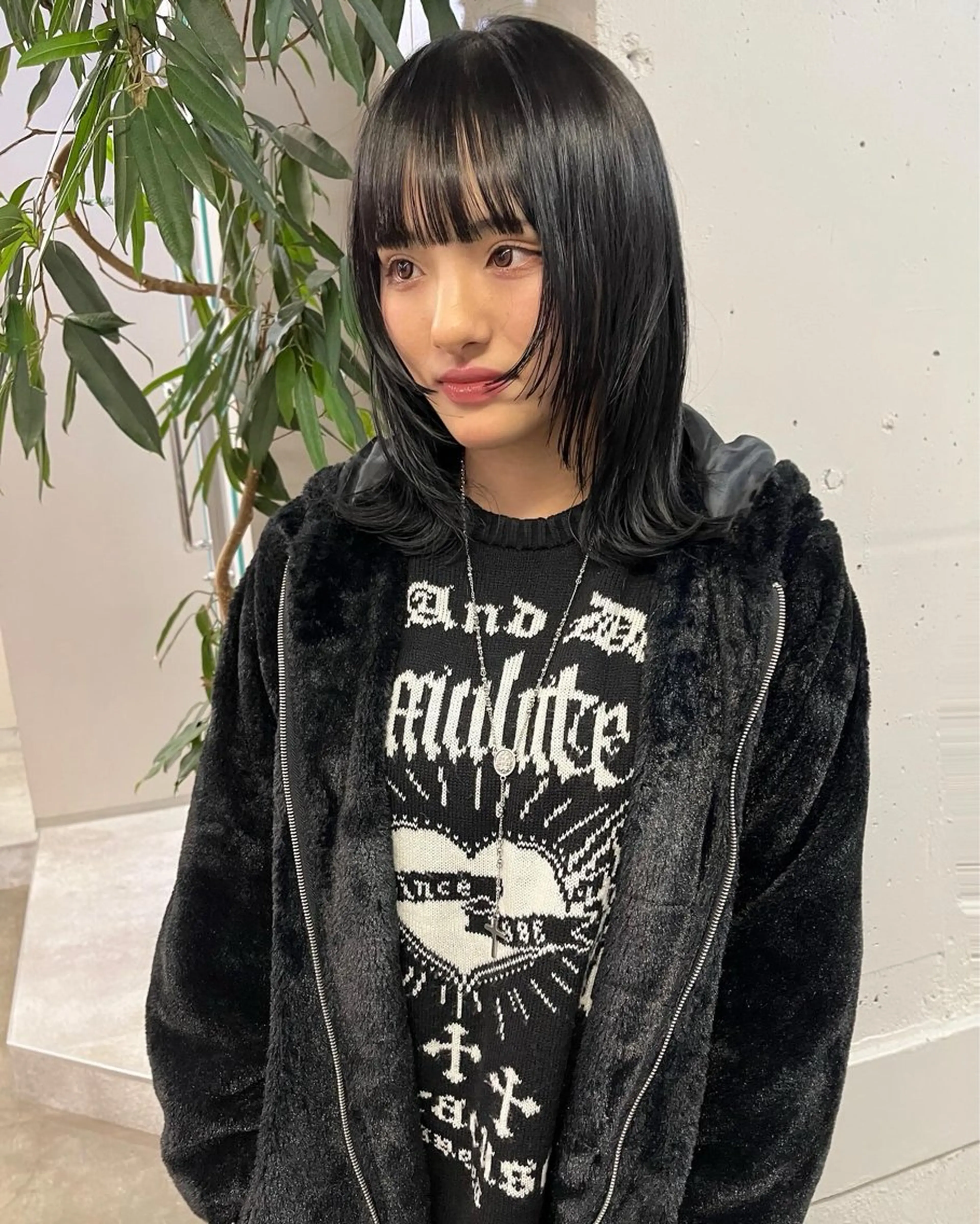 セミロング ボブ× フェイスレイヤー🩰のヘアスタイル