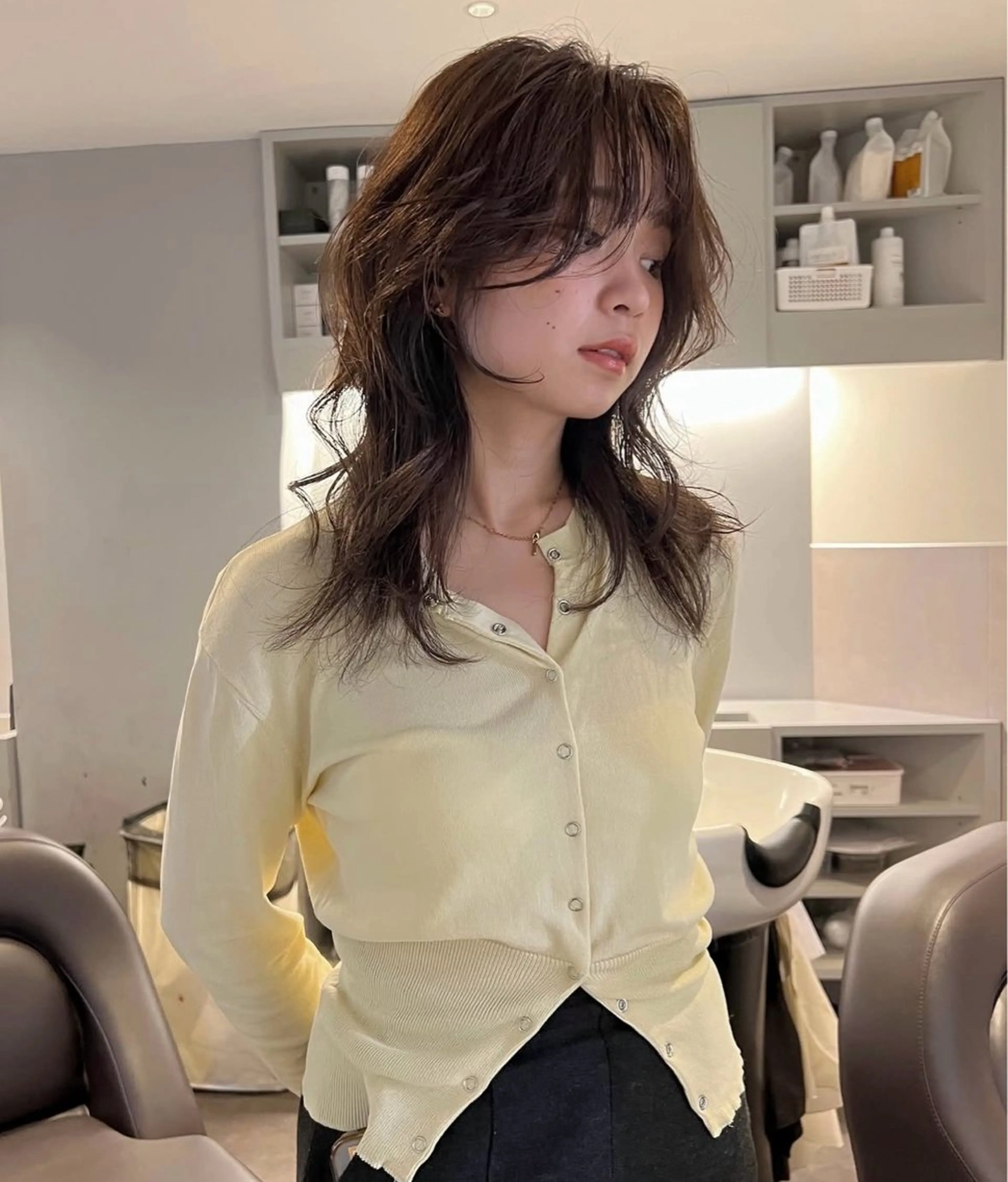 ロング ナ ナのヘアスタイル