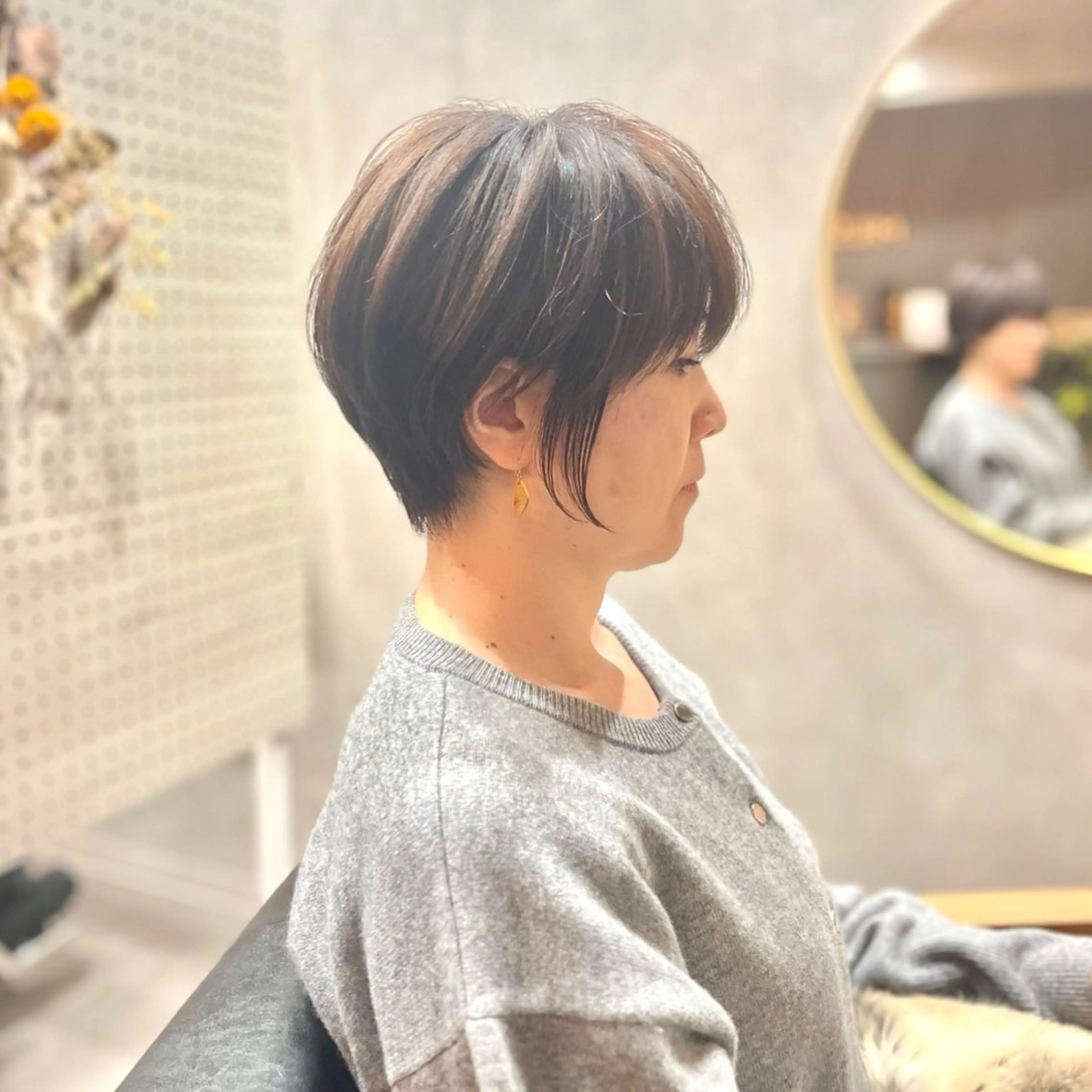 ショート カラー 瀧　元気/ショート/ 白髪ぼかし/髪質改善のヘアスタイル