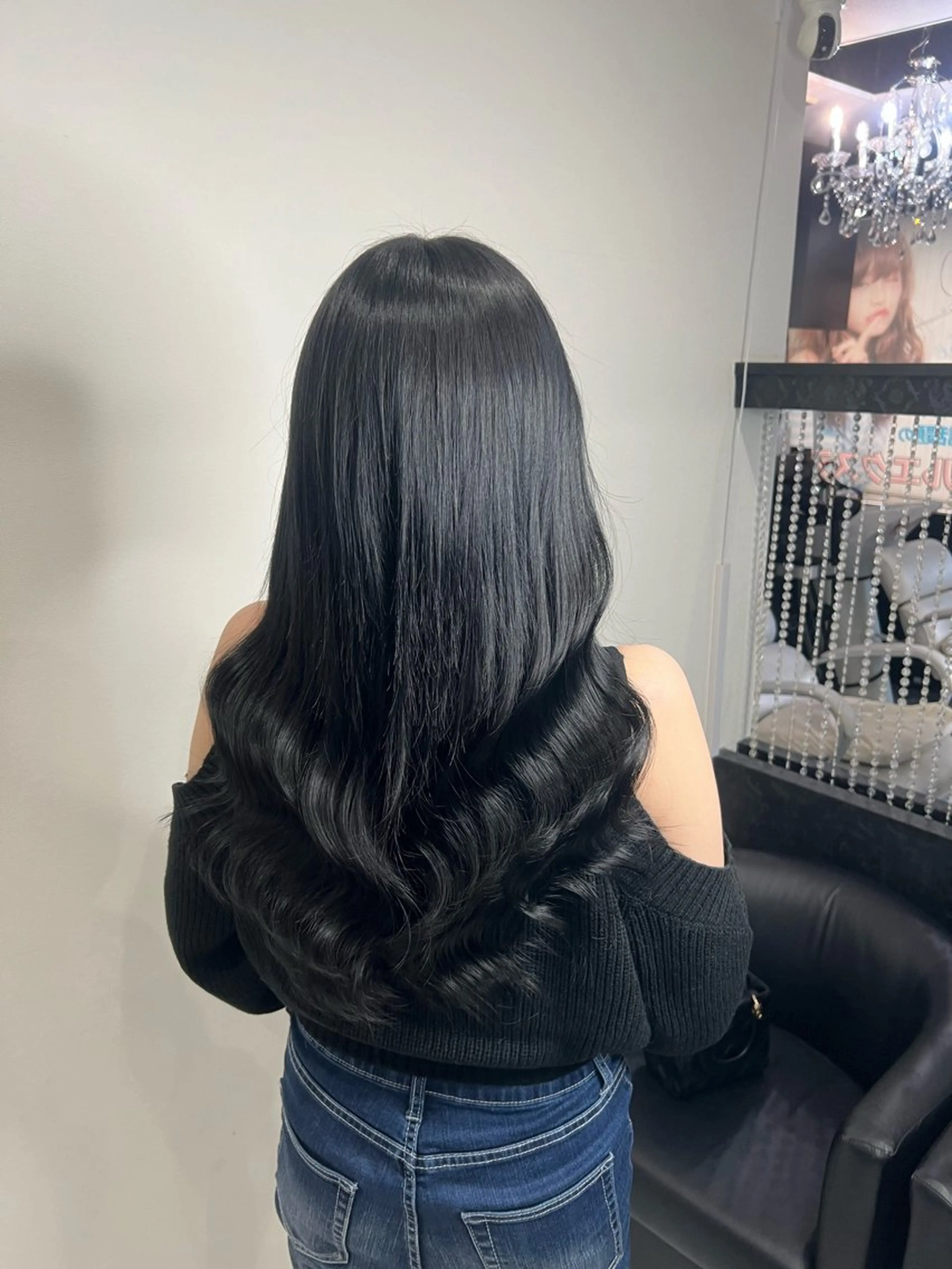 ロング カラー プルエクステ 黒髪 エクステ トリートメント ヘアカラー トリートメント エクステ YUDU🍊 germe/ジェルムのヘアスタイル