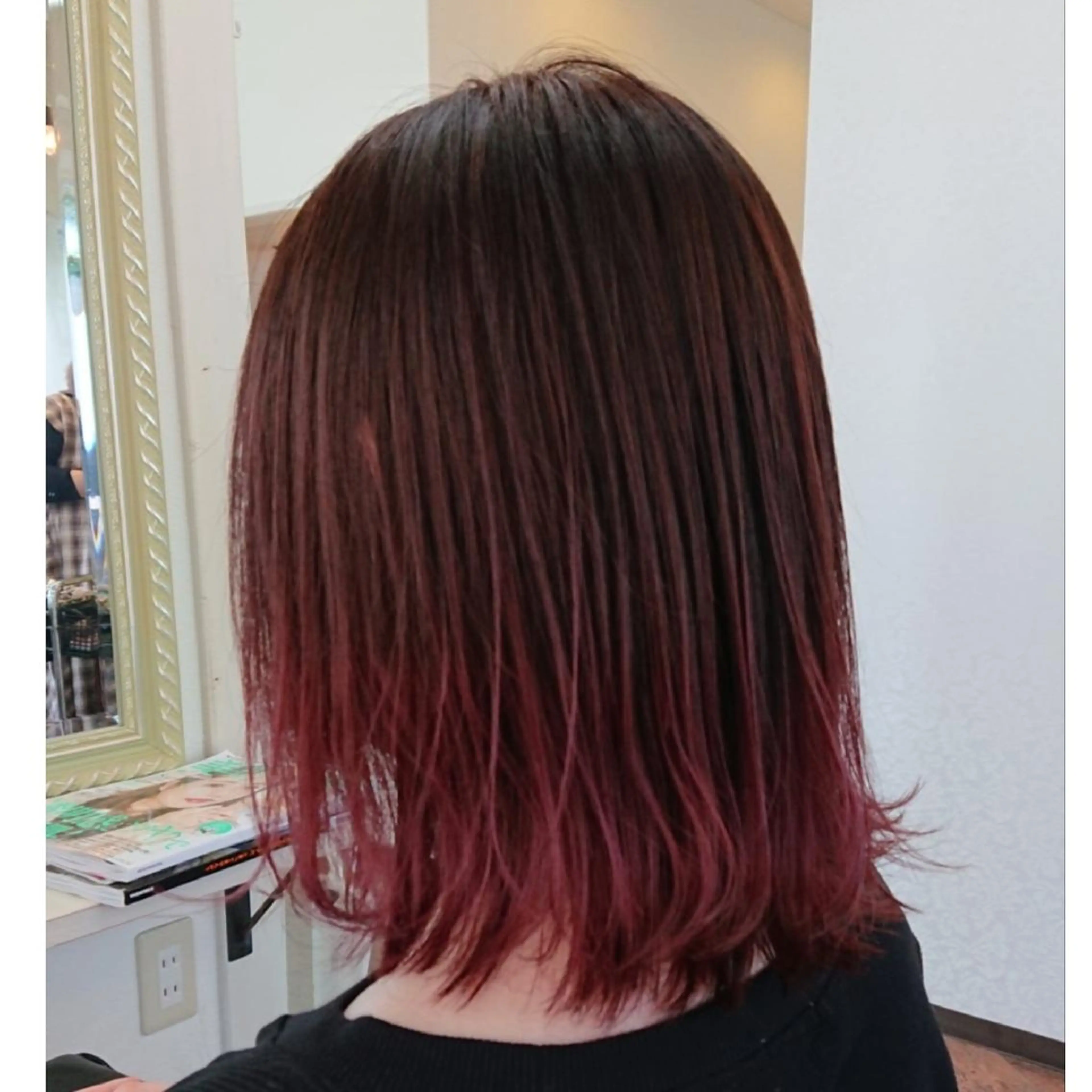 ミディアム カラー グラデーションカラー グラデ❣️インナー 派手髪Fumiyoのヘアスタイル