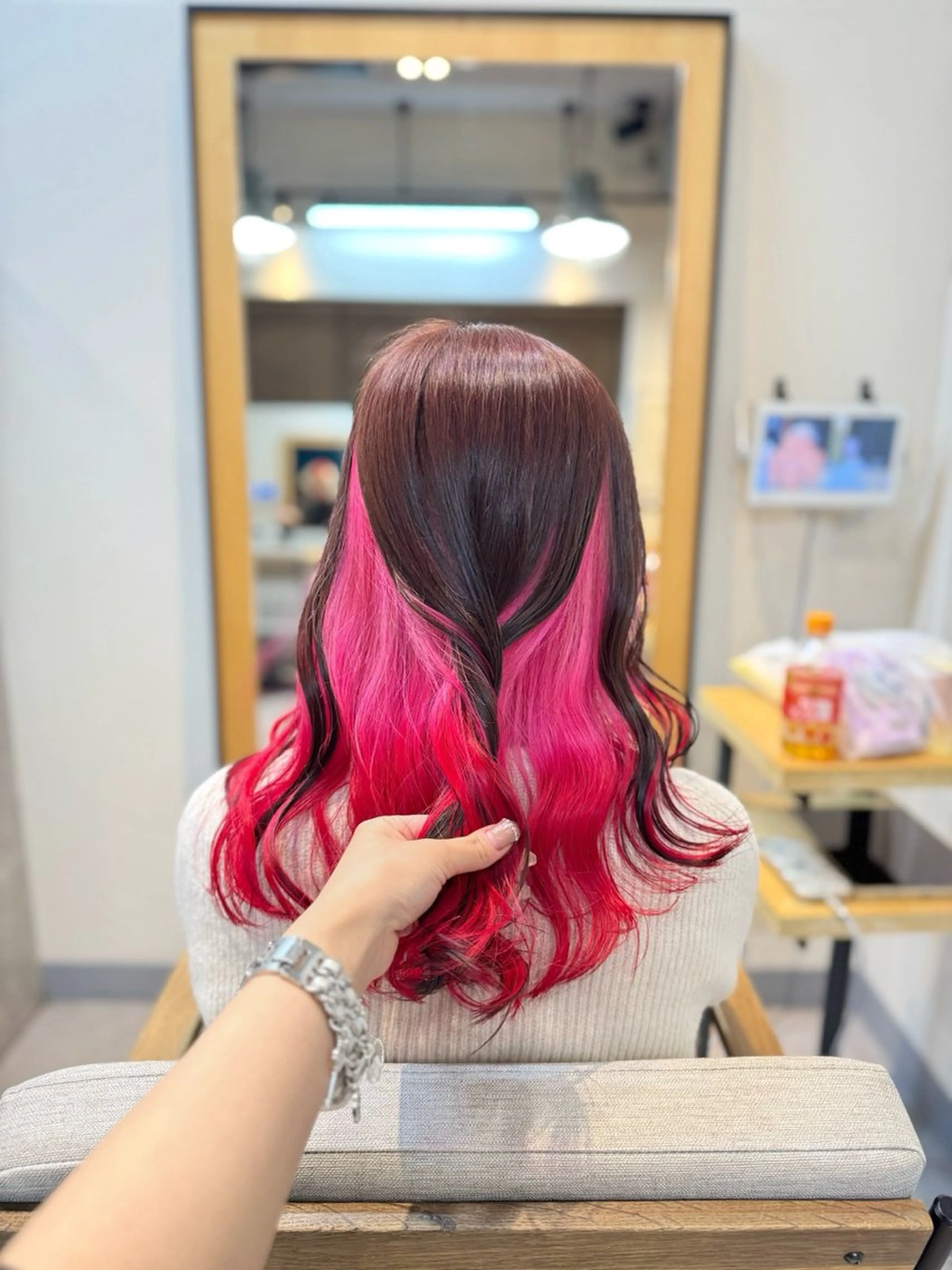 セミロング カラー カット ヘアカラー トリートメント 似合わせ/ブリーチ/ 透明感/sanamiのヘアスタイル