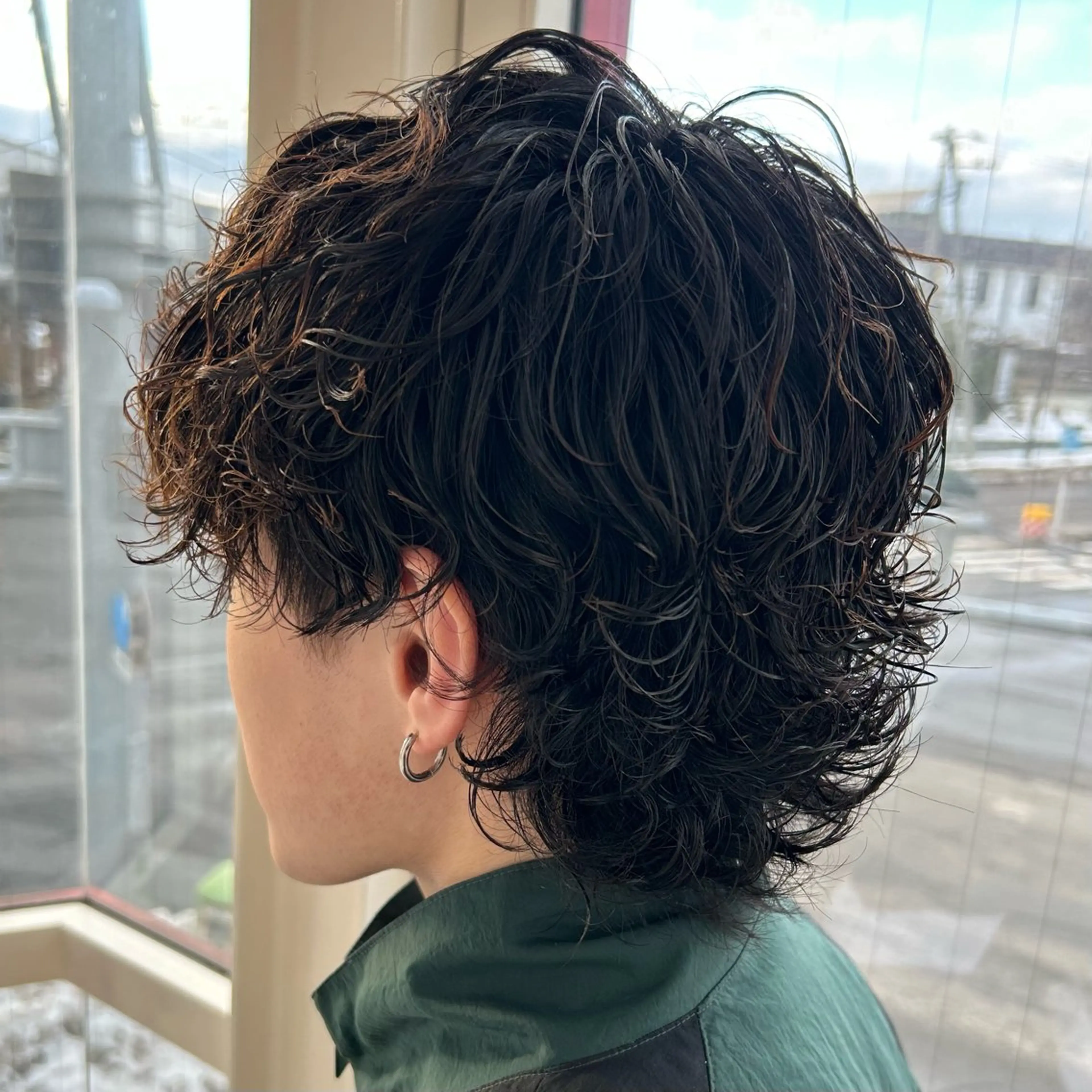 パーマ メンズ フェザーパーマ メンズパーマ 波巻きパーマ カット パーマ メンズパーマ/メンズ カット/たばたよしきのヘアスタイル