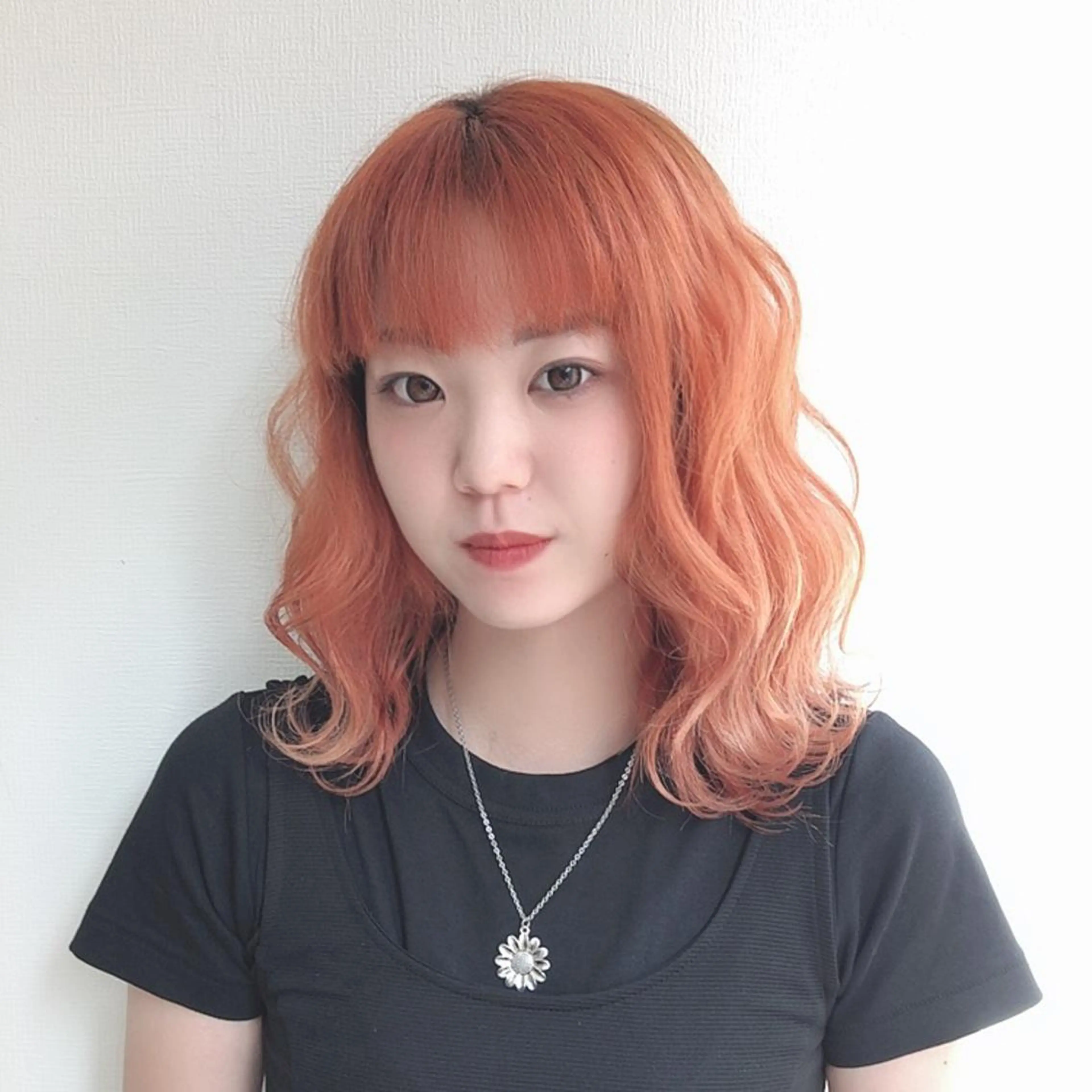 ロング カラー ヘアアレンジ ヘアカラー トリートメント ヘアセット 韓国レイヤーカット/ 儚げカラーチナツのヘアスタイル