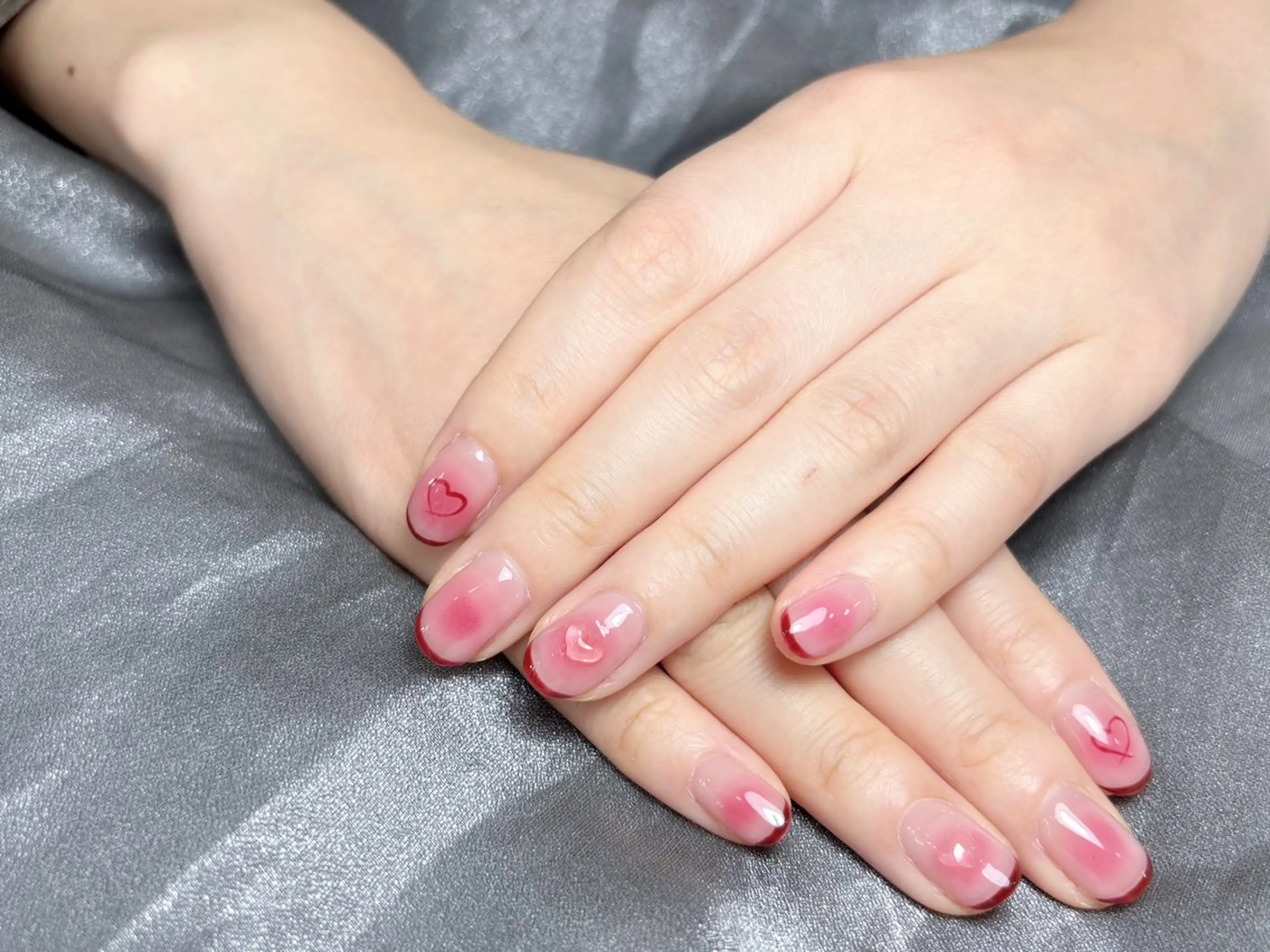 ネイル ハンドネイル H3 Nail Tsuki🦋💙のネイルデザイン