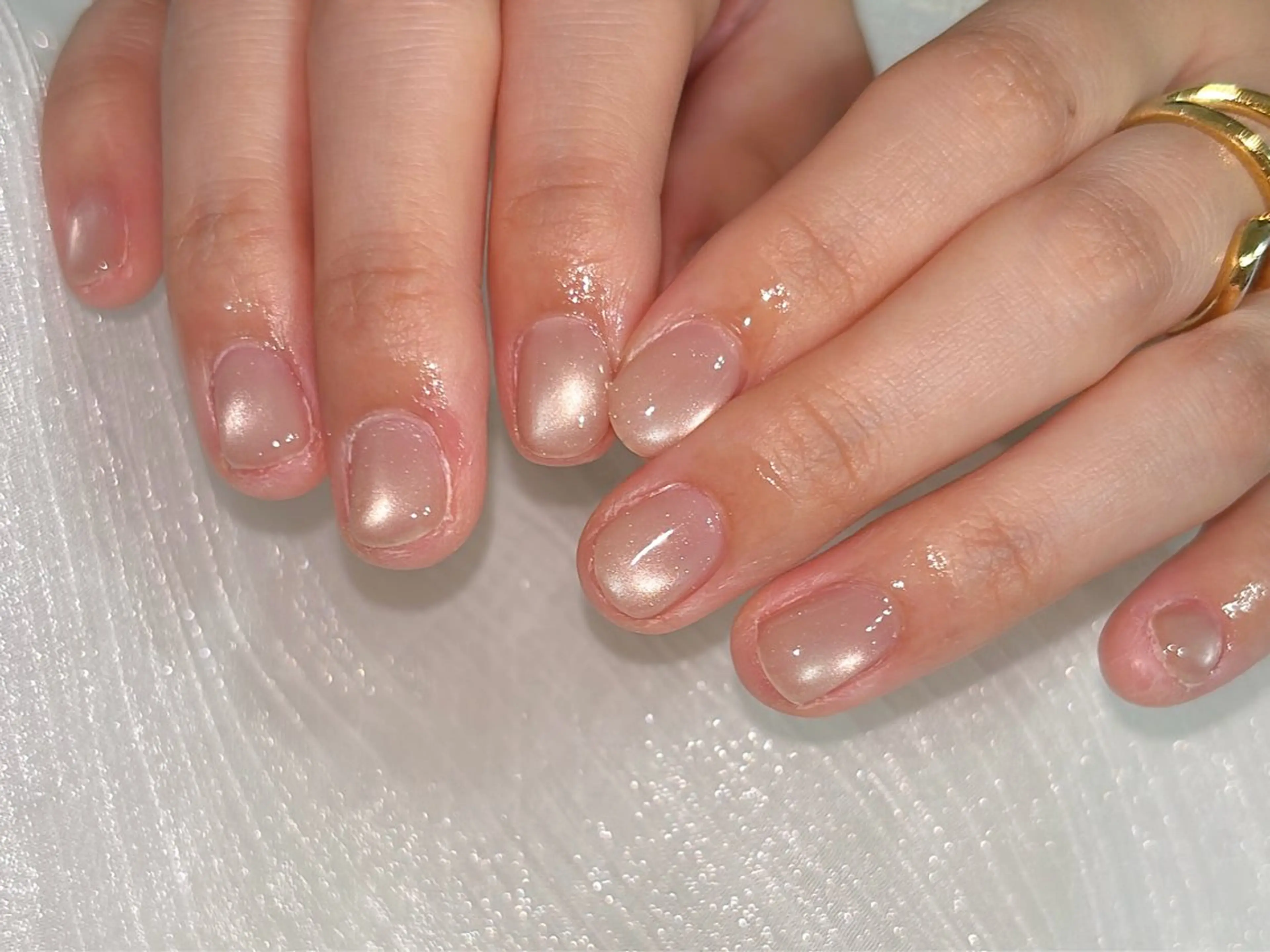 ネイル オーロラネイル 桜ネイル フラワーネイル フットネイル フレンチネイル ハンドネイル kikinail 溝の口のネイルデザイン