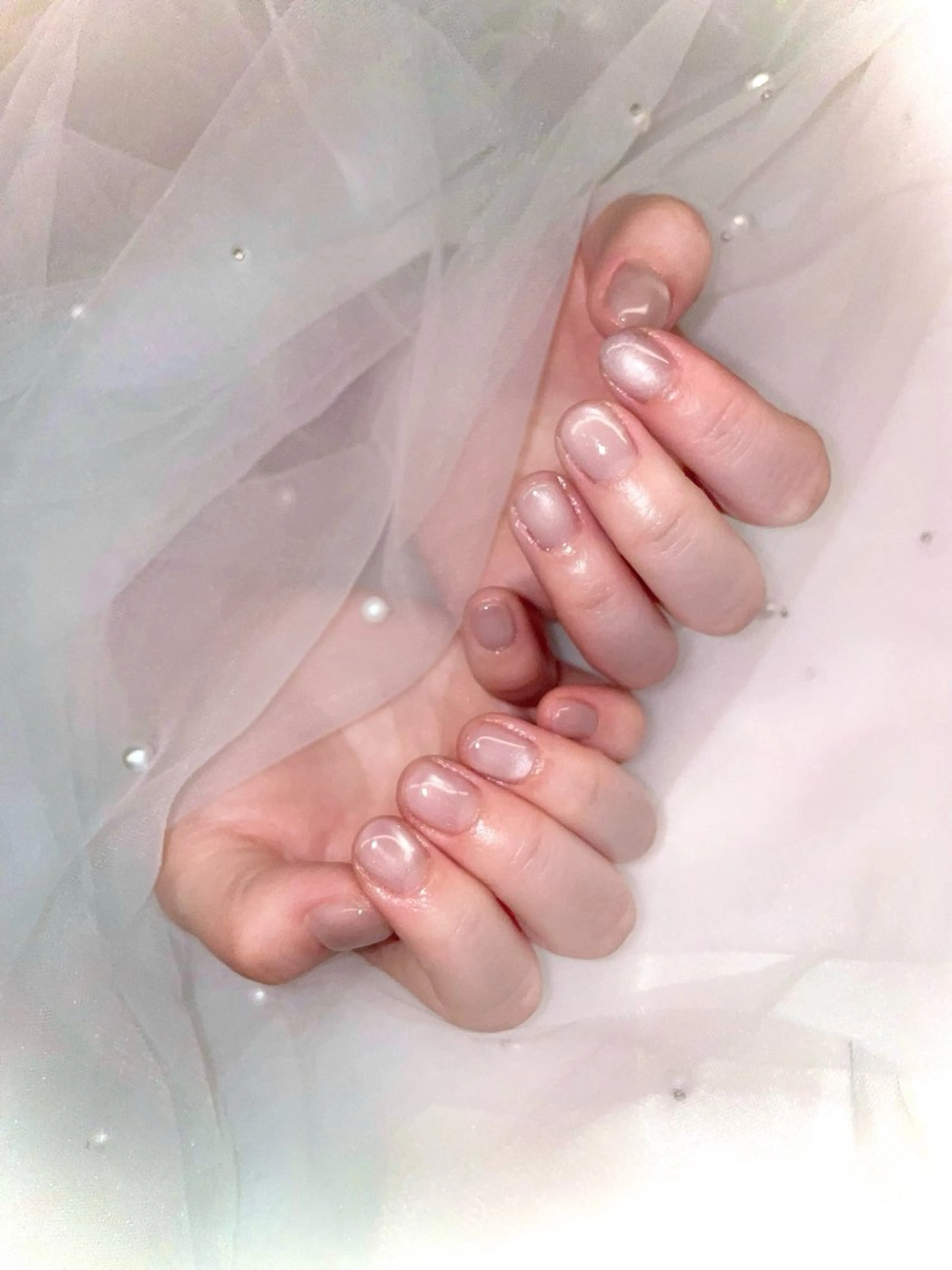 ネイル マグネットネイル マグネットワンカラー ワンカラーネイル ハンドネイル 桑田 あおいのネイルデザイン