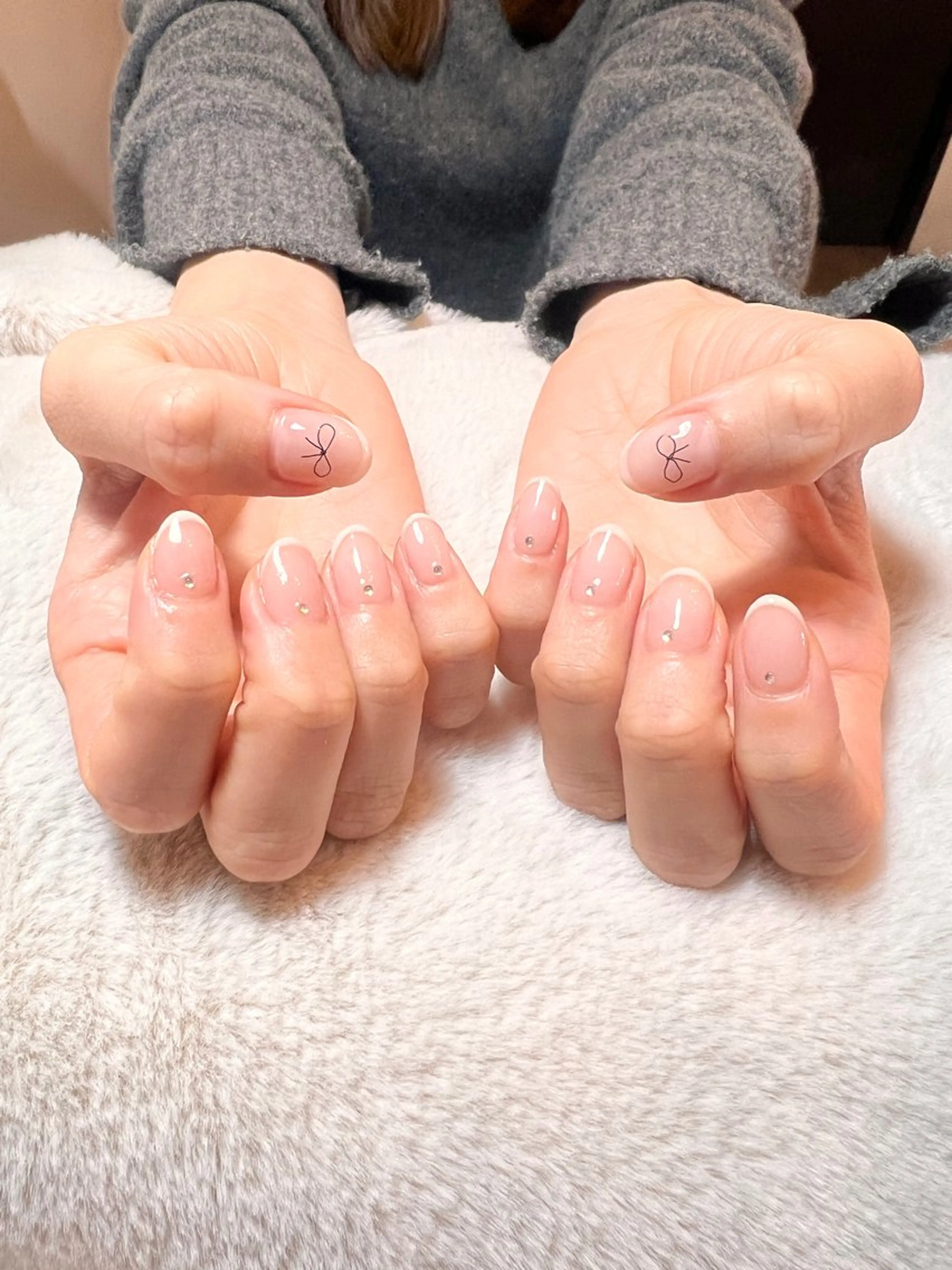 ネイル LEFTNAILS フィルインニュアンスのネイルデザイン