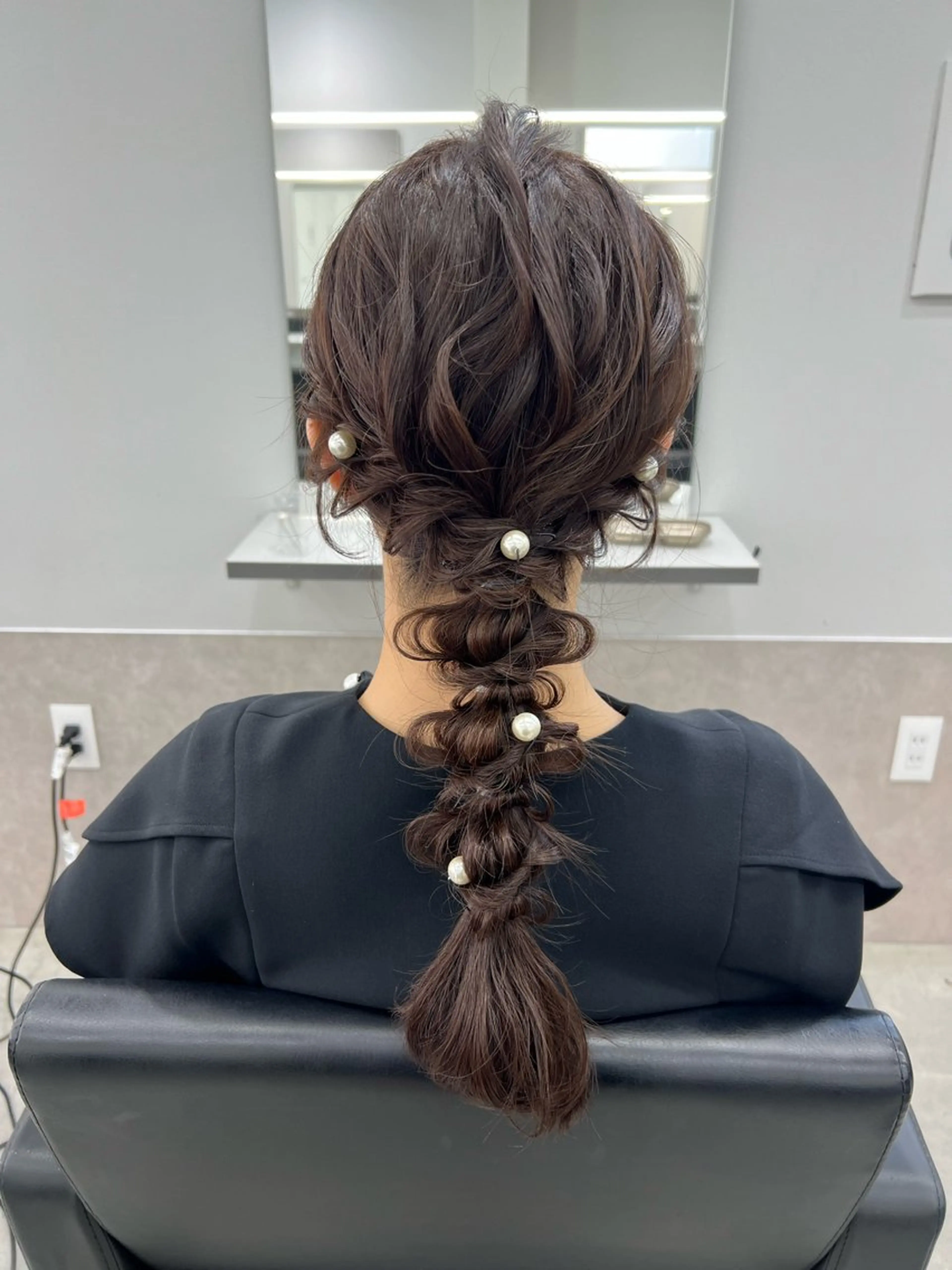 ヘアアレンジ ヘアセット maya レイヤーカットのヘアスタイル