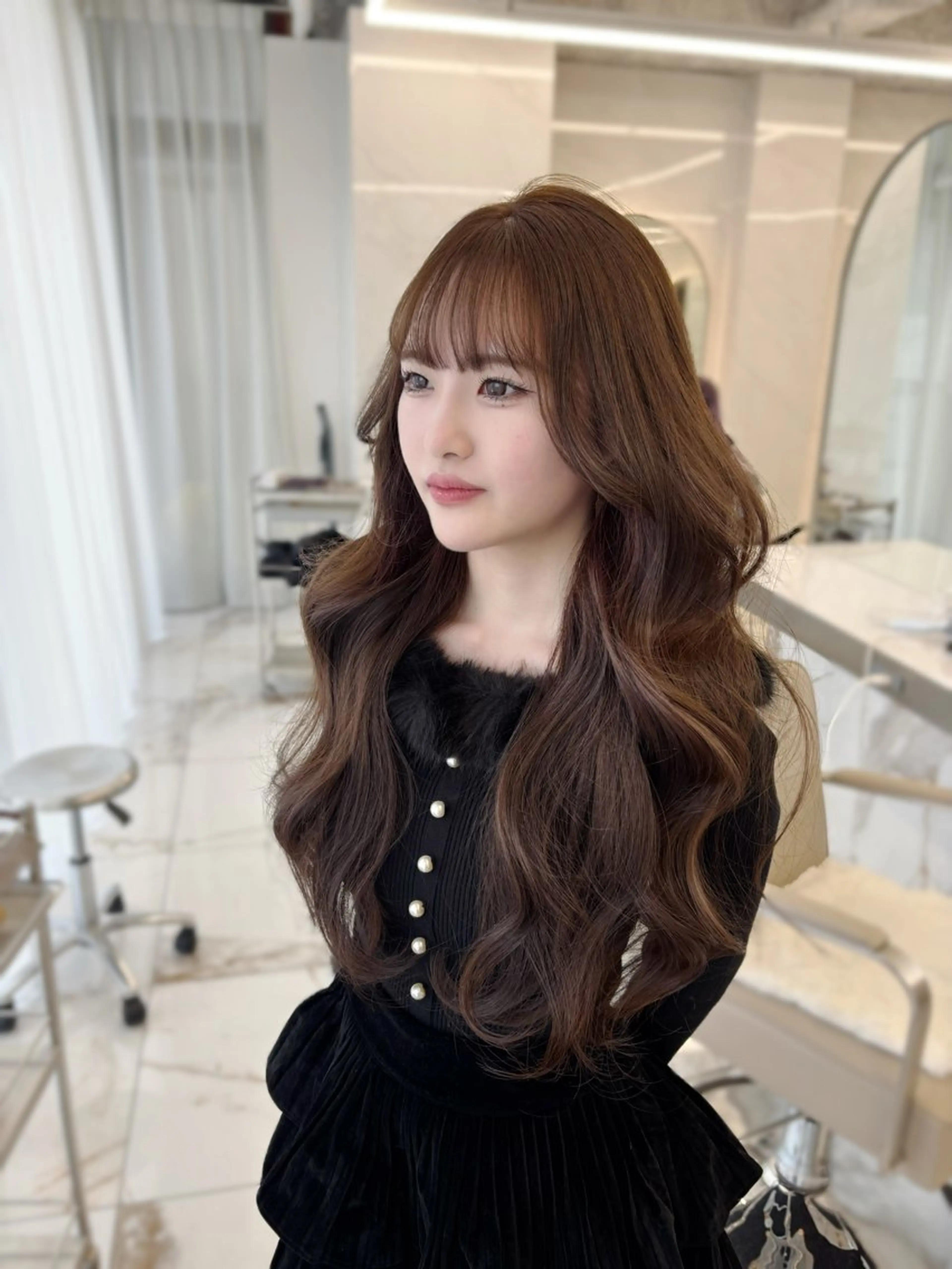 🖤ご新規様限定🖤カット+透明感カラー+トリートメントの写真