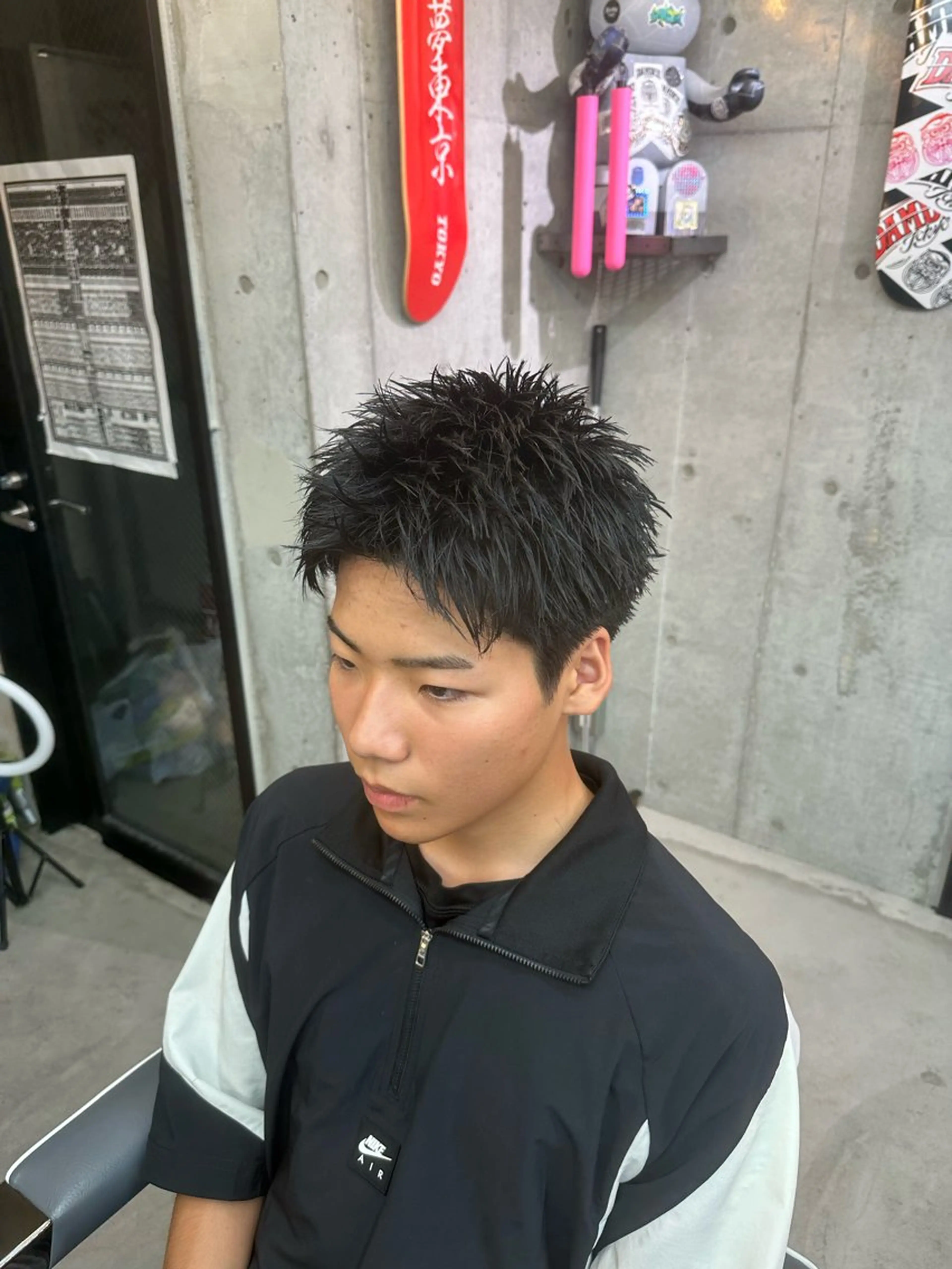 メンズ スパイキーショート メンズ特化/フェード /パーマ/かいりのヘアスタイル