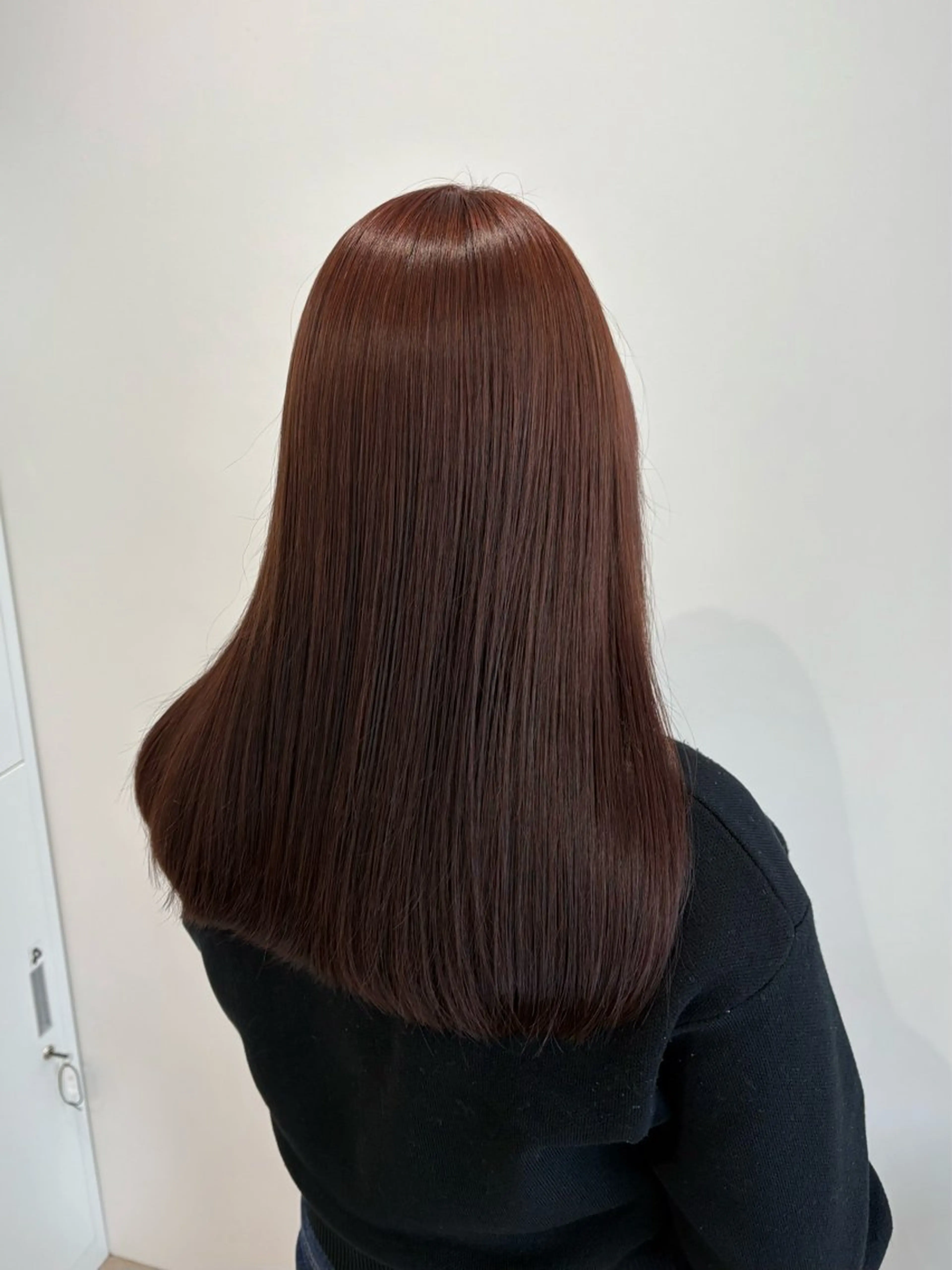 ロング カラー ブリーチ ブラウンカラー ダブルカラー ブリーチなしカラー レッドカラー COTAN所属・yui /暖色、ブラウンのヘアスタイル