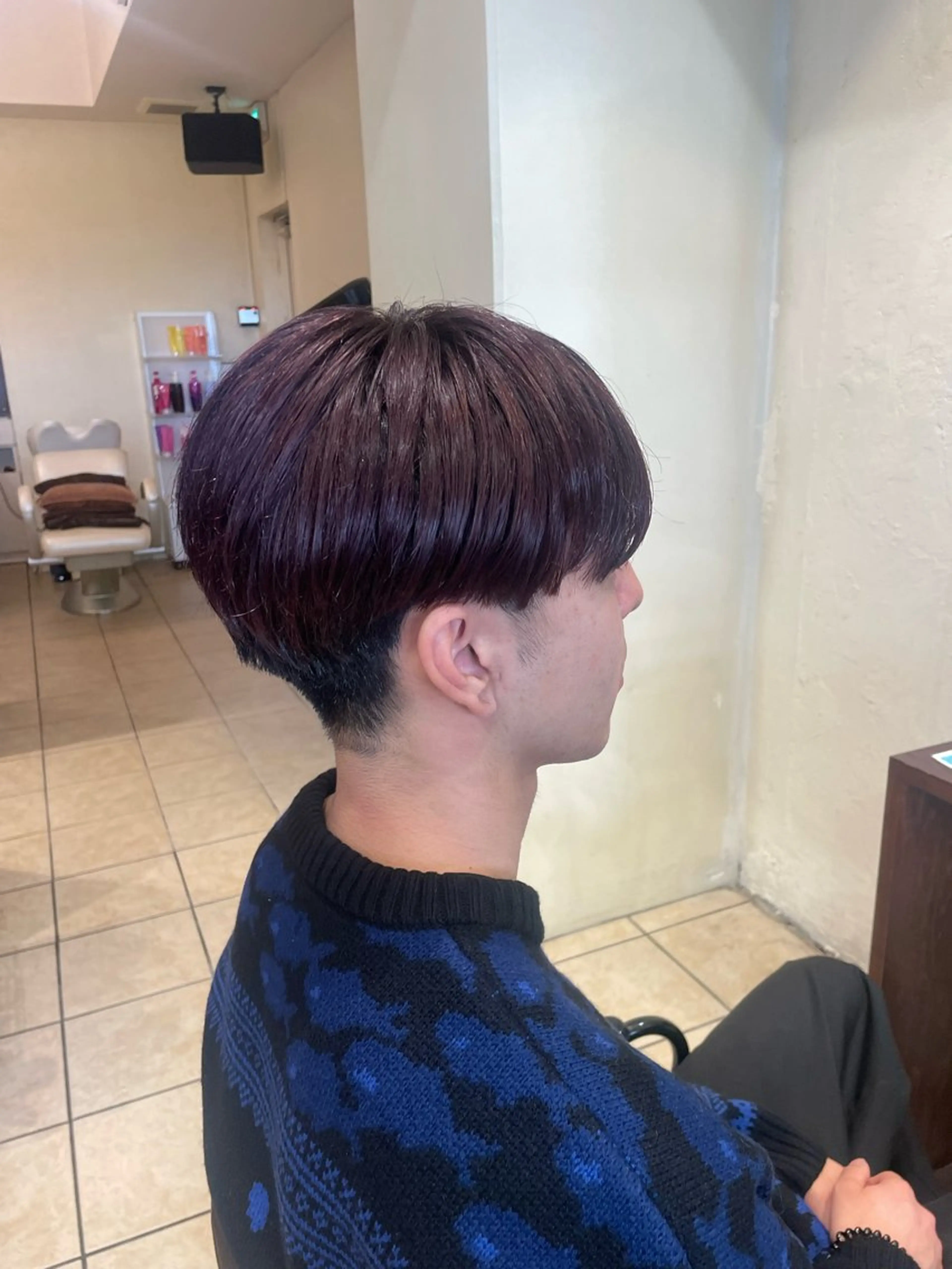 ショート カット ヘアカラー トリートメント 桑田 新菜のヘアスタイル