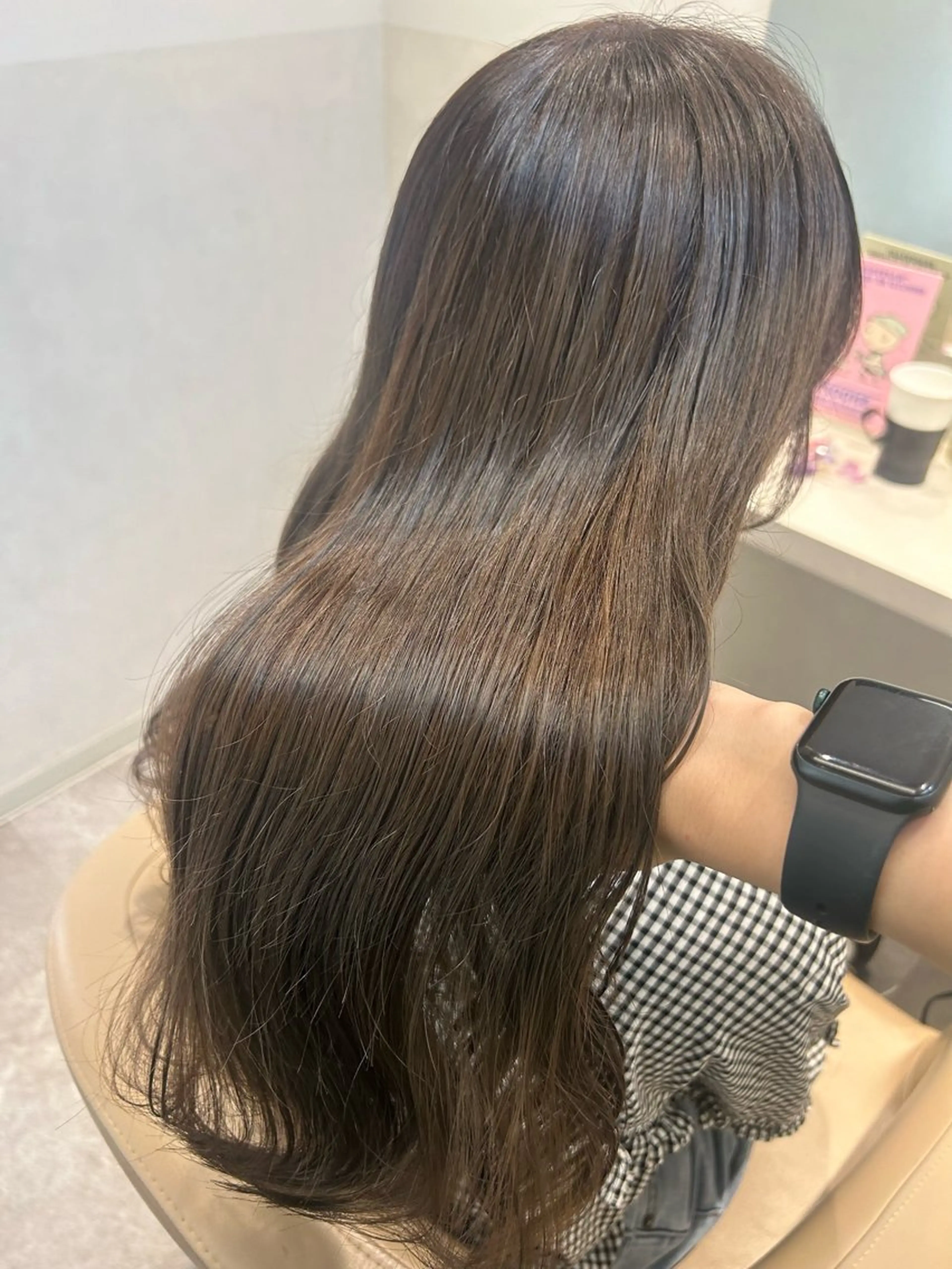 ロング 髪質改善 ヘアカラー トリートメント 🤍垢抜け♡透明感 カラーmoeka🤍のヘアスタイル