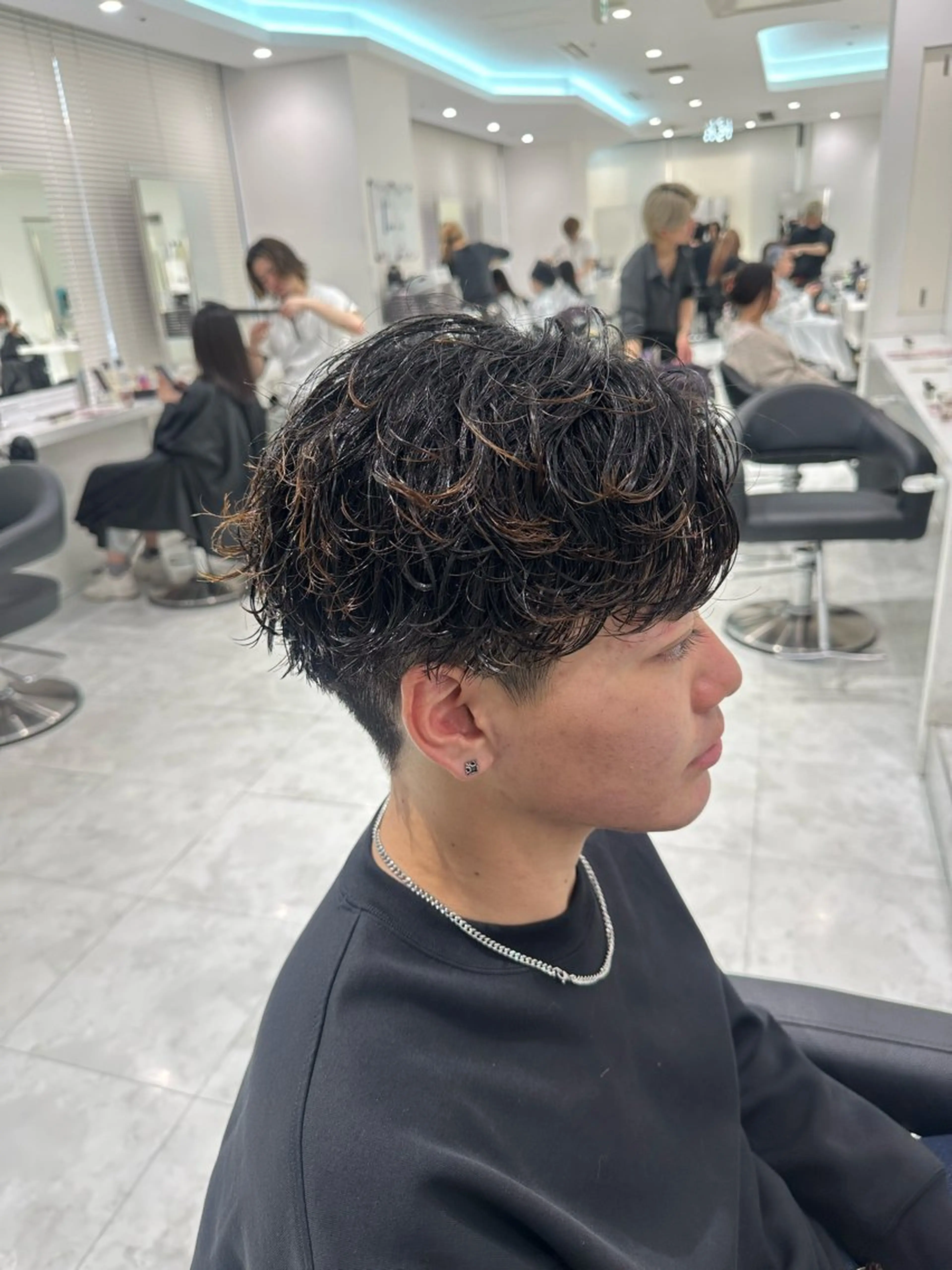 ショート パーマ メンズ カット パーマ 🐺韓国風メンズ特化 あさひ🐺のヘアスタイル