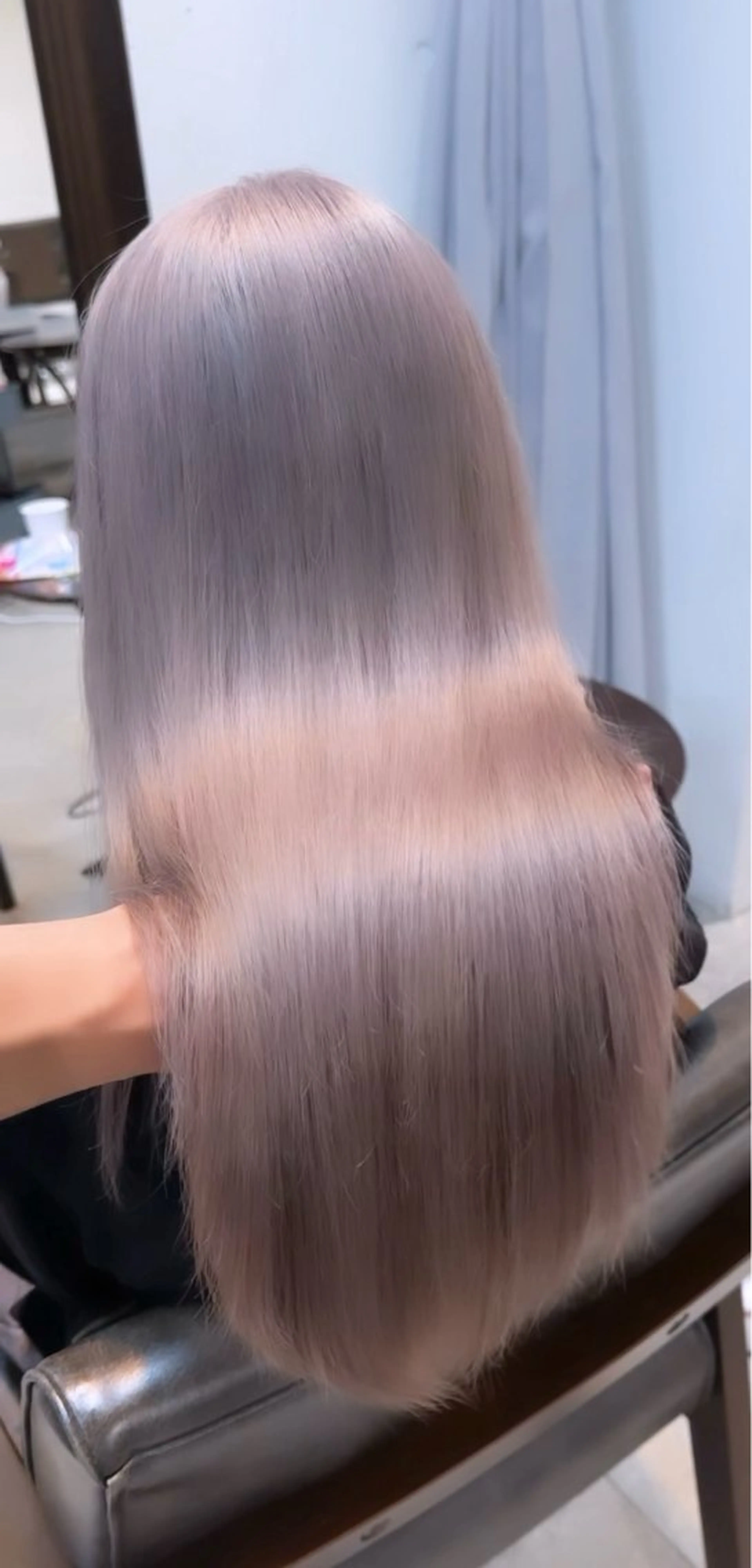 ロング カラー パーマ ヘアアレンジ メンズ トリートメント ブリーチカラー🤍 颯馬🐈‍⬛のヘアスタイル