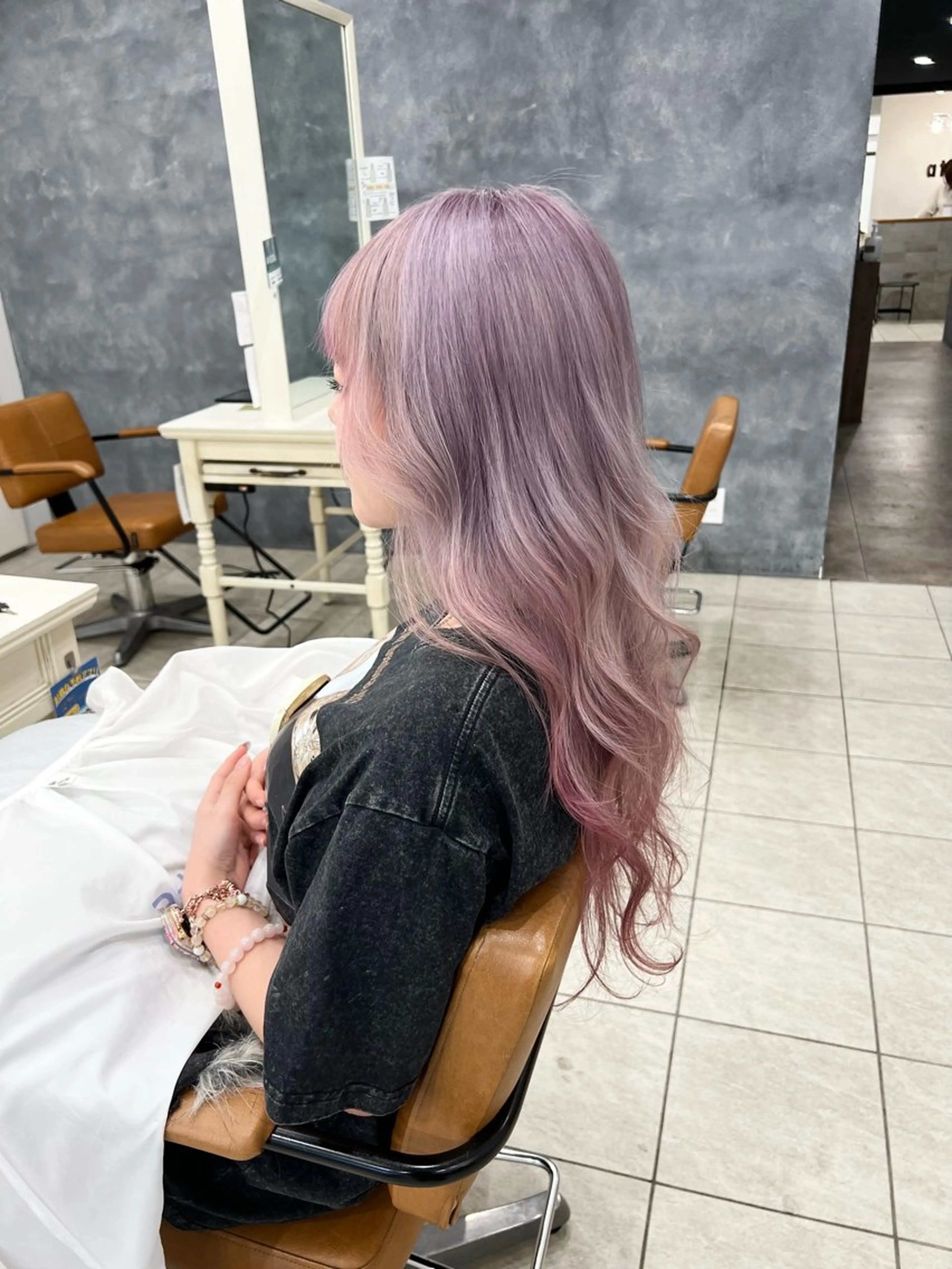 ロング カラー カット ヘアカラー メンズカットグラデー ションカラー/ケイゴのヘアスタイル